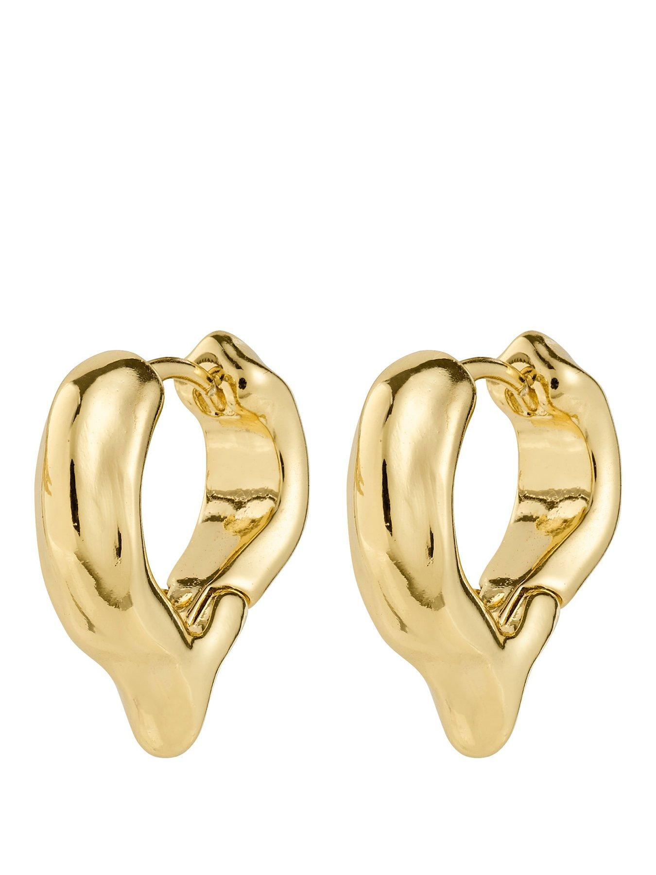 pilgrim-iris-earrings-gold-platedfront