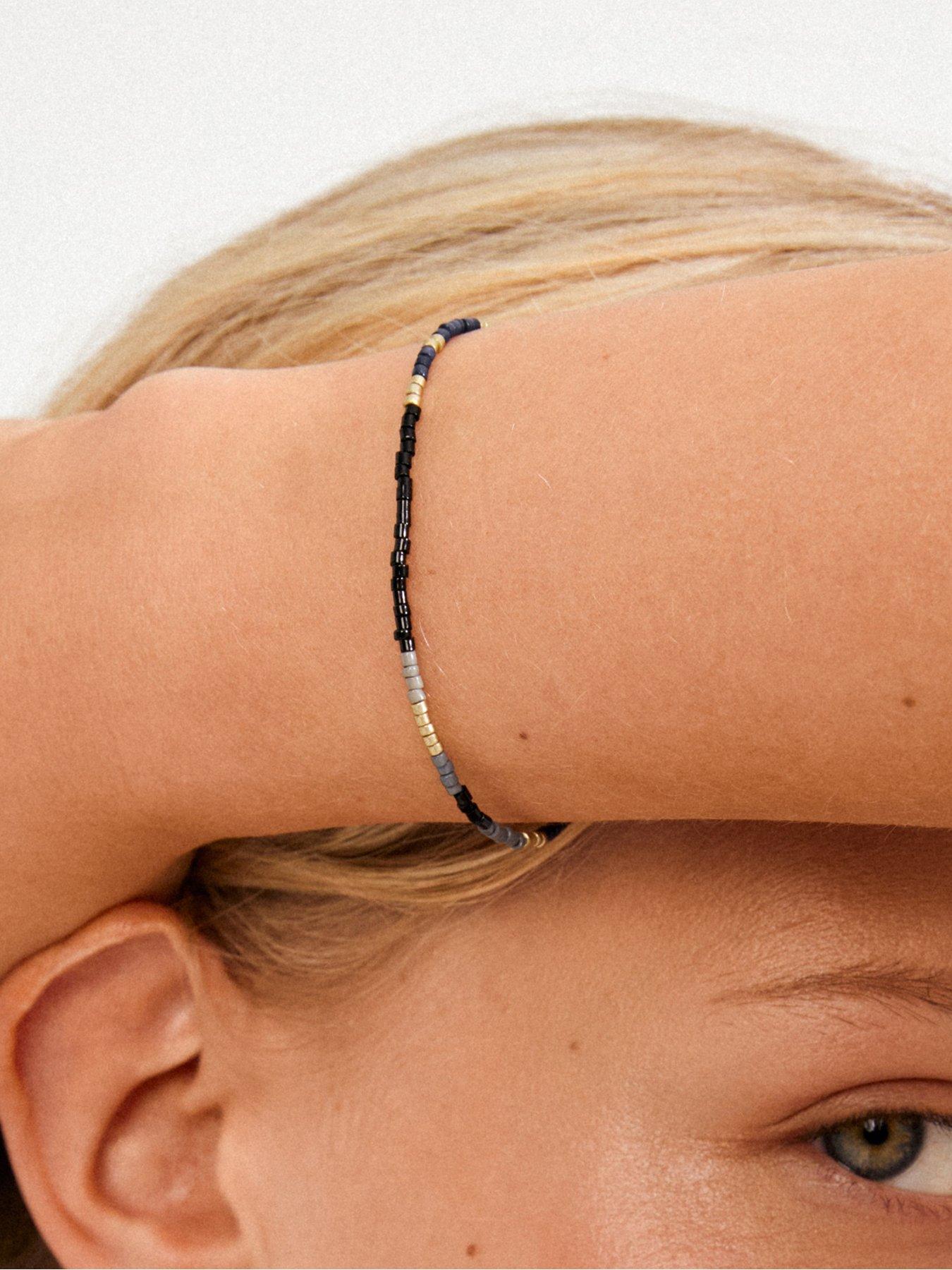 Image 5 of 6 of Pilgrim ALISON bracelet black, gold-plated