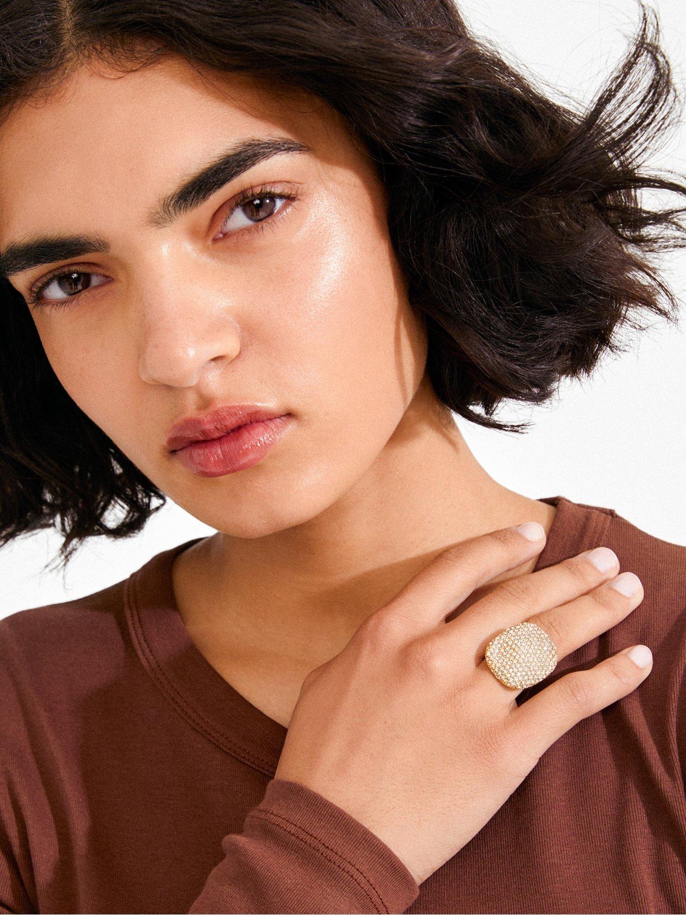 Image 2 of 4 of Pilgrim EMBER ring gold-plated