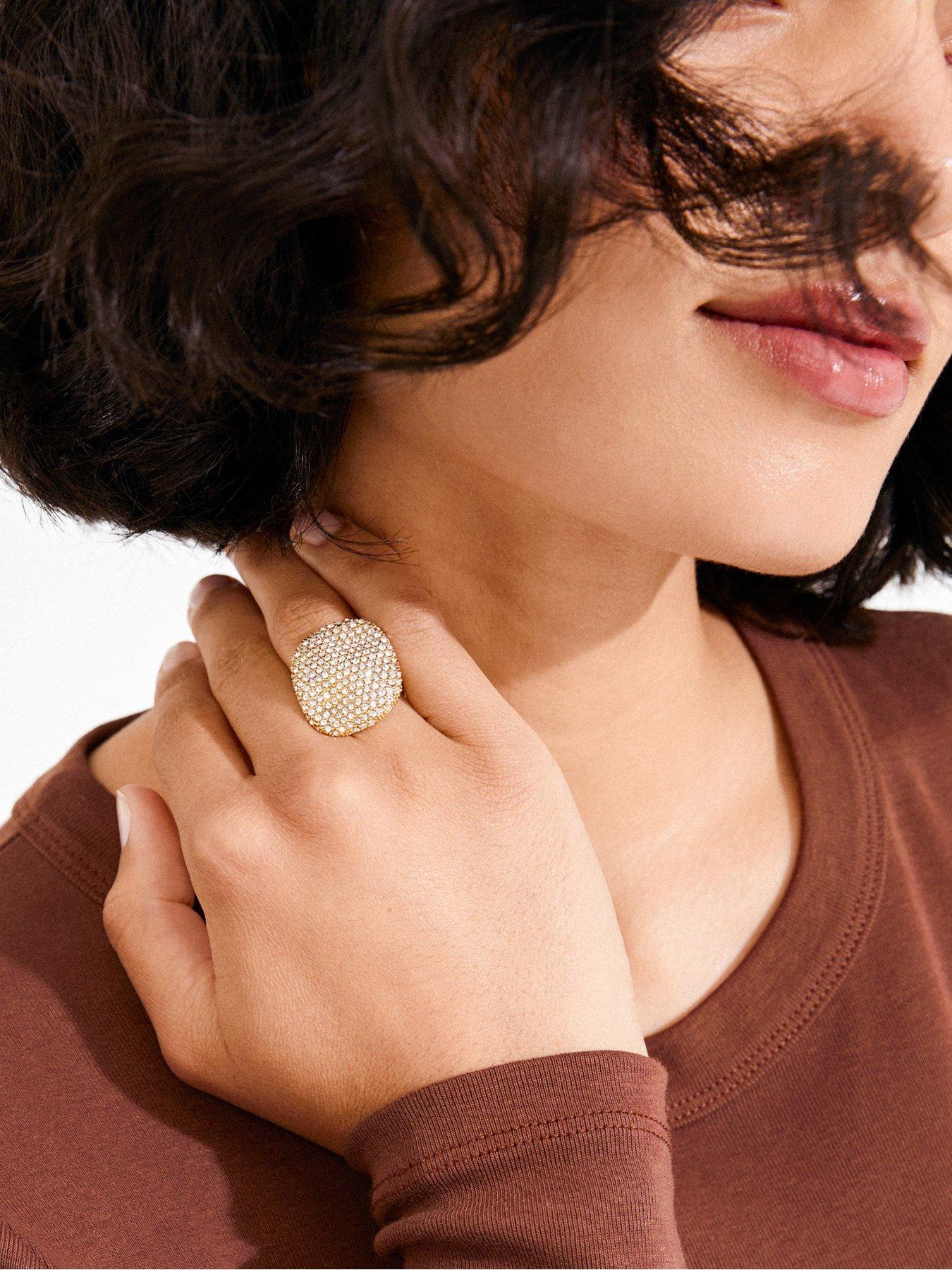 Image 3 of 4 of Pilgrim EMBER ring gold-plated