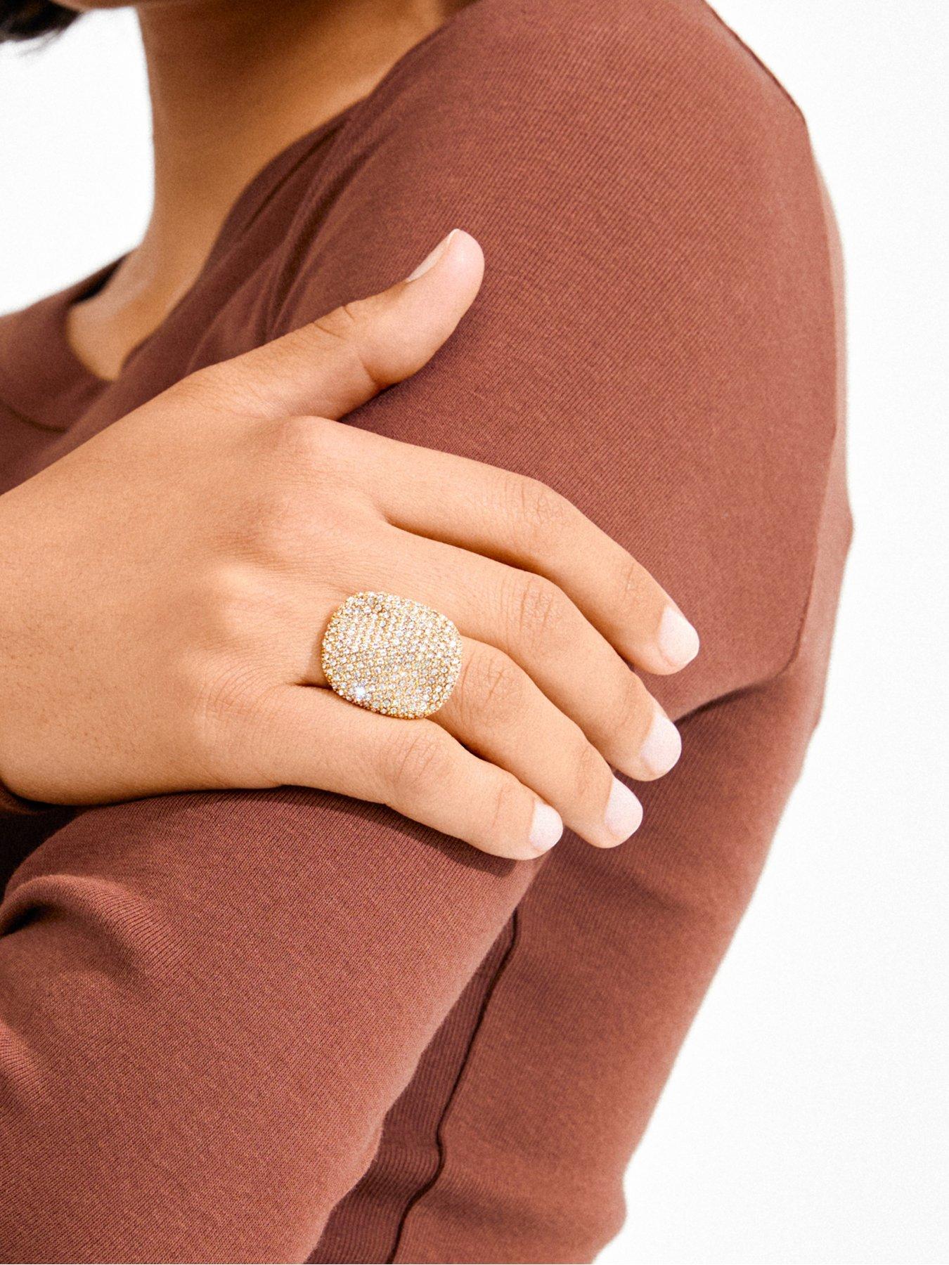 Image 4 of 4 of Pilgrim EMBER ring gold-plated