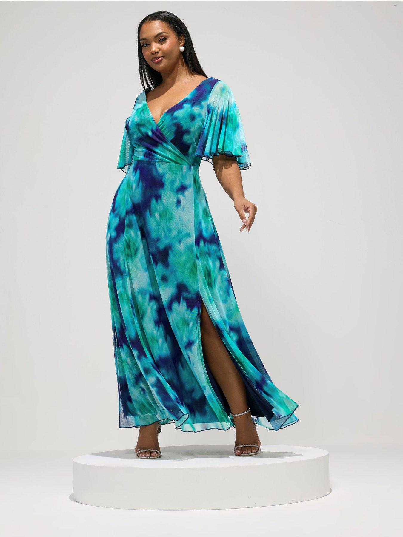 yours-curve-blur-mesh-wrap-maxi-dressback