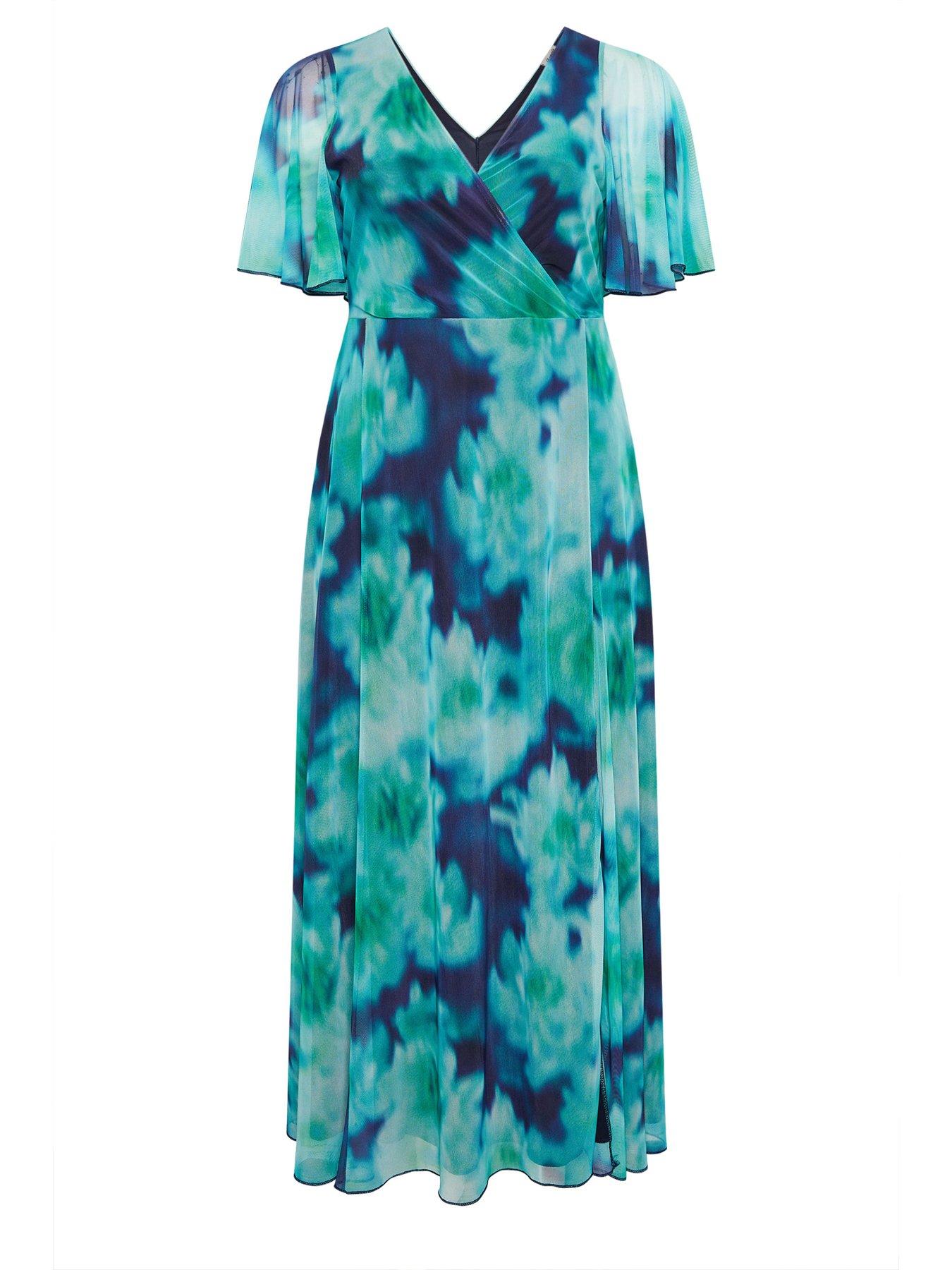 yours-curve-blur-mesh-wrap-maxi-dressdetail