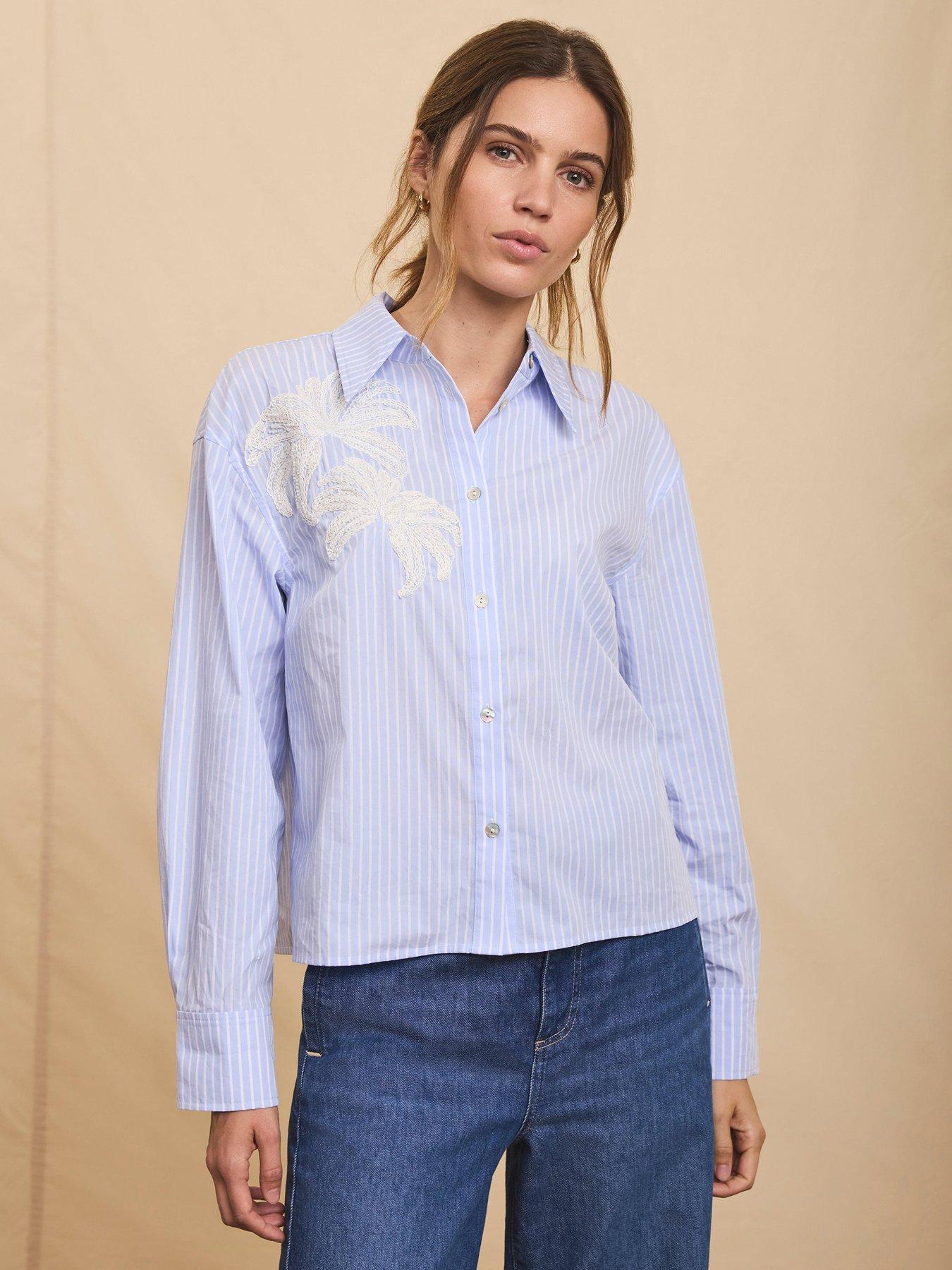 mint-velvet-stripe-embroidered-shirt-bluestillFront