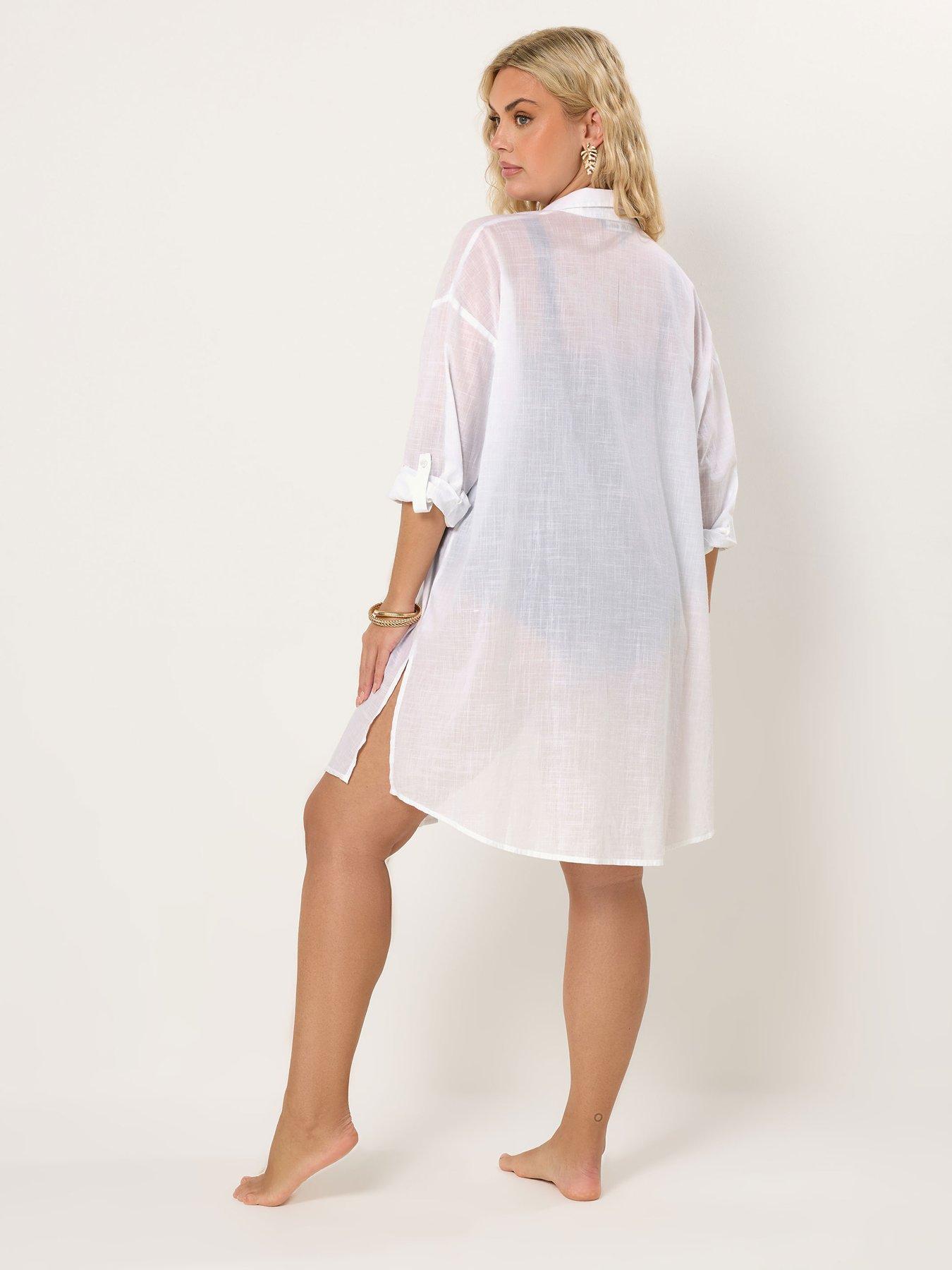 yours-curve-longline-slub-shirtstillFront