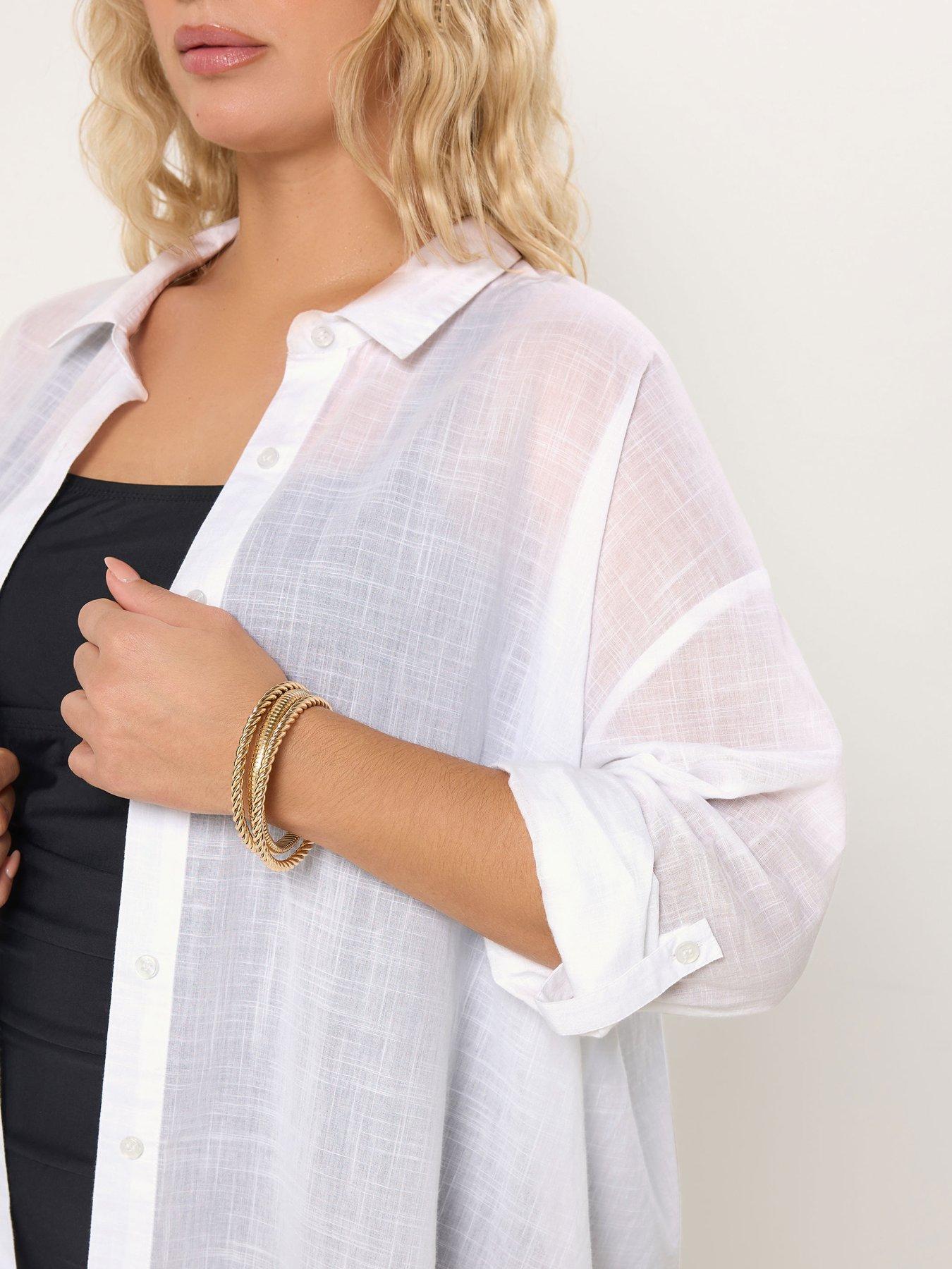 yours-curve-longline-slub-shirtoutfit