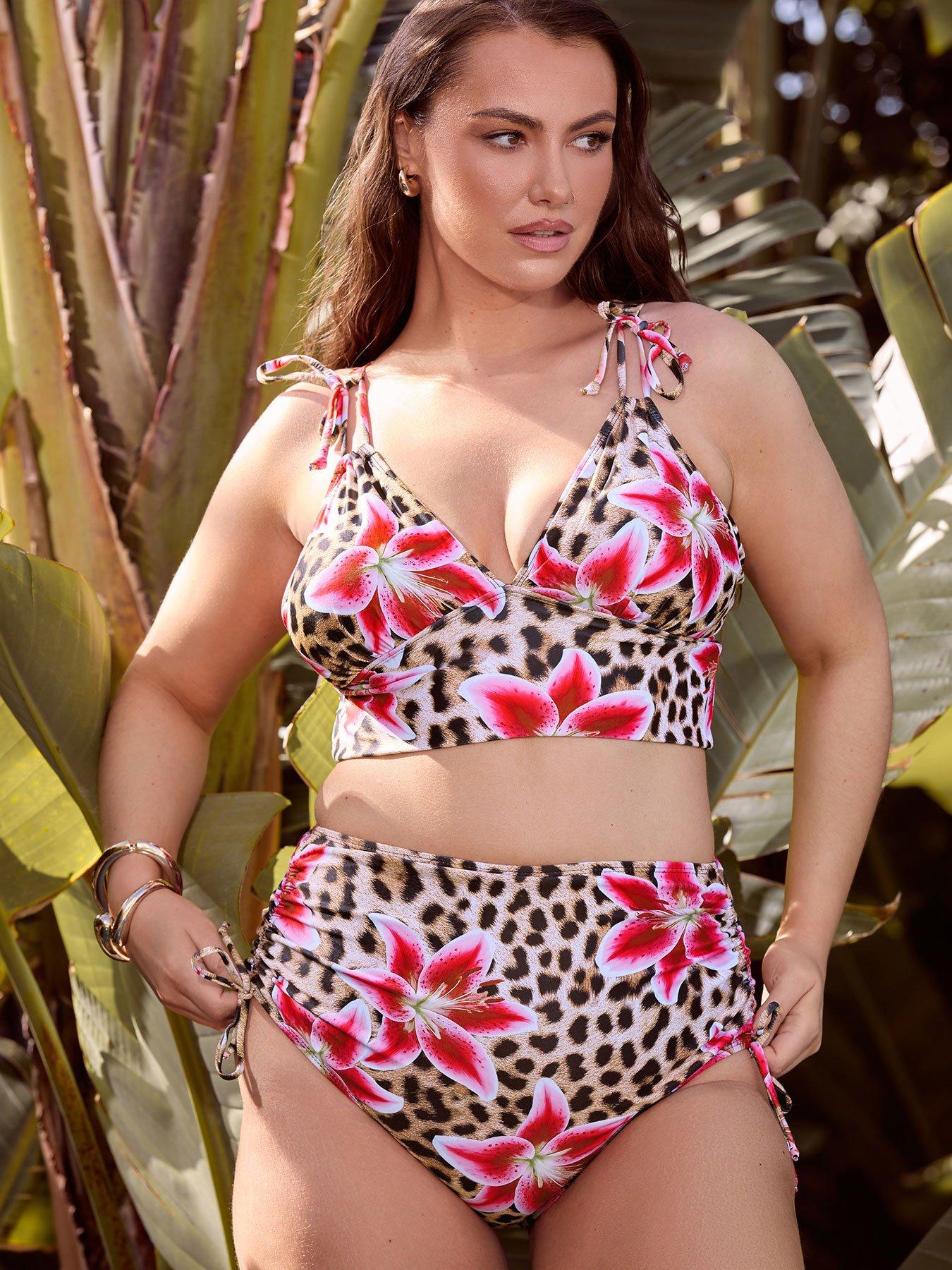 yours-curve-animal-lily-tie-bikini-topfront