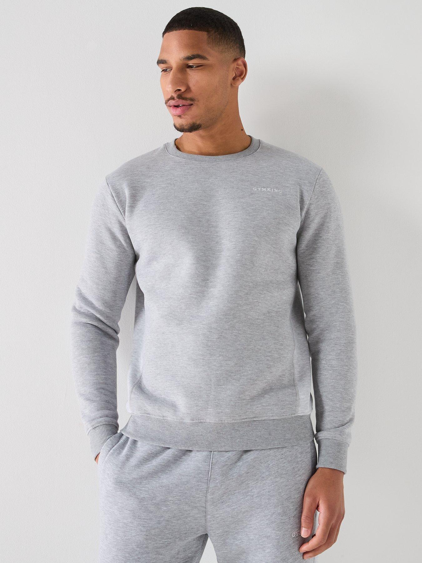Image 1 of 4 of Gym King Mens Momentum Crew Sweatshirt - Grey