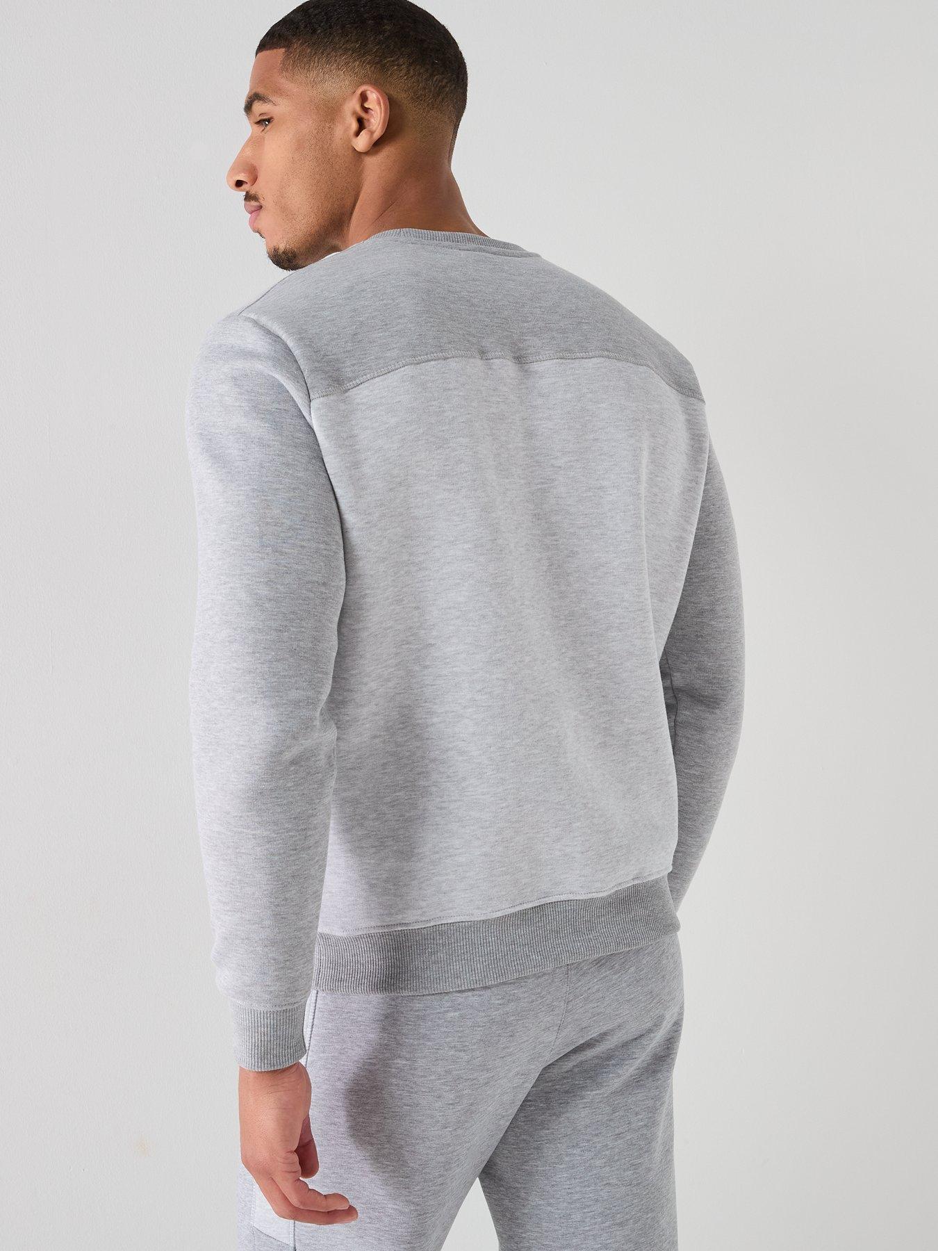 Image 2 of 4 of Gym King Mens Momentum Crew Sweatshirt - Grey