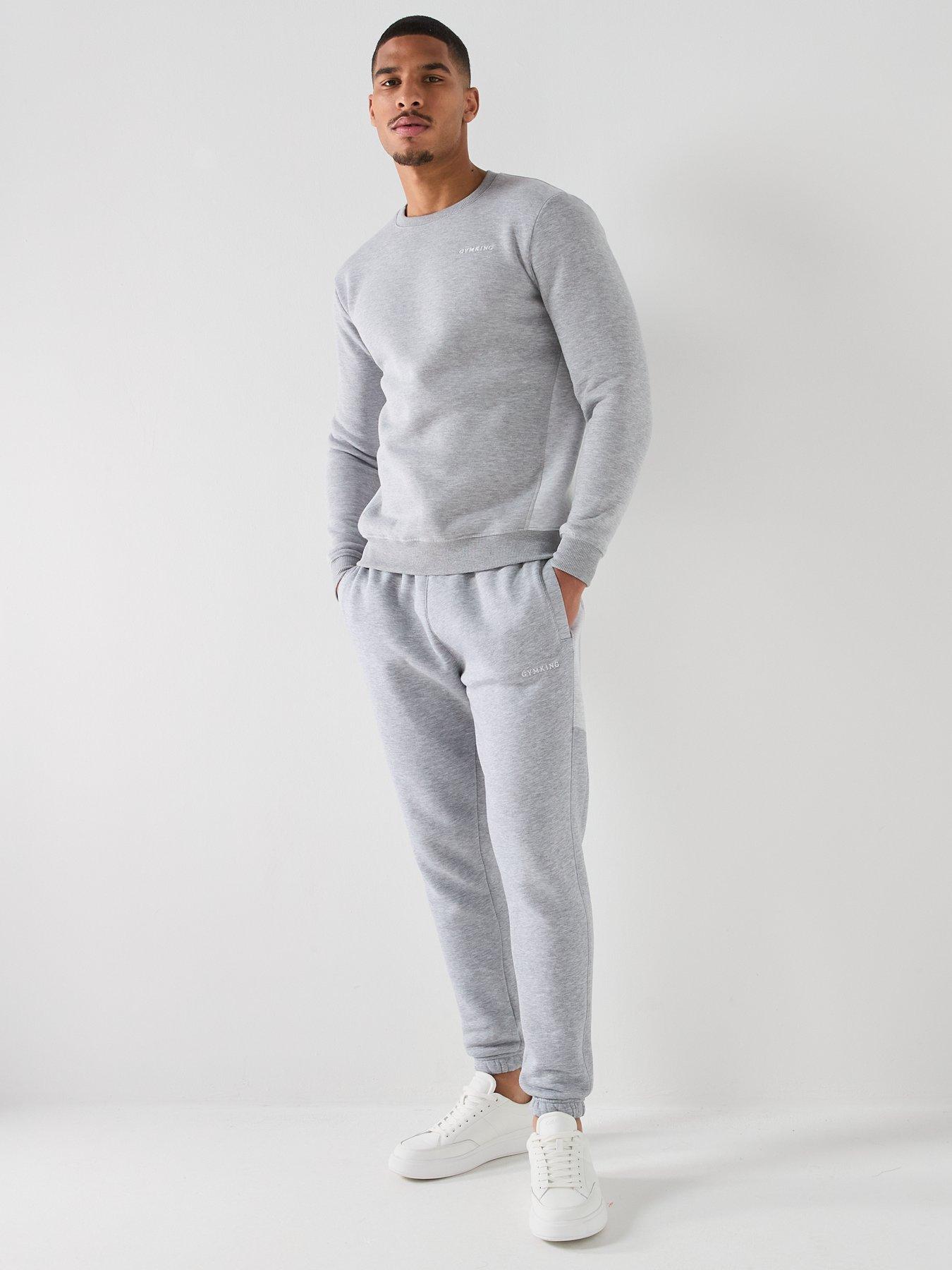 Image 3 of 4 of Gym King Mens Momentum Crew Sweatshirt - Grey