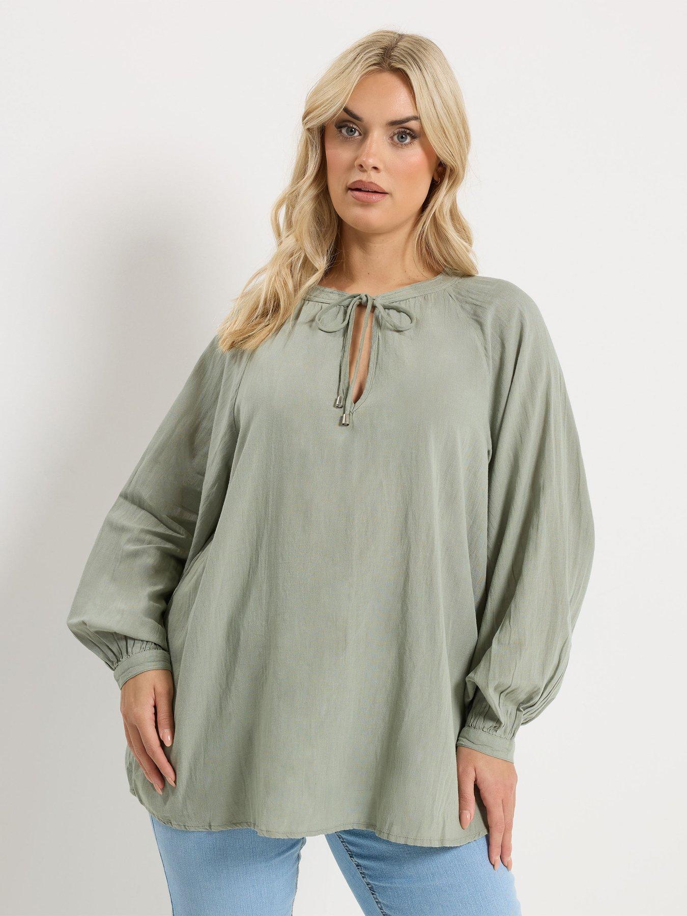 yours-curve-long-sleeve-gypsy-tie-neck-topfront