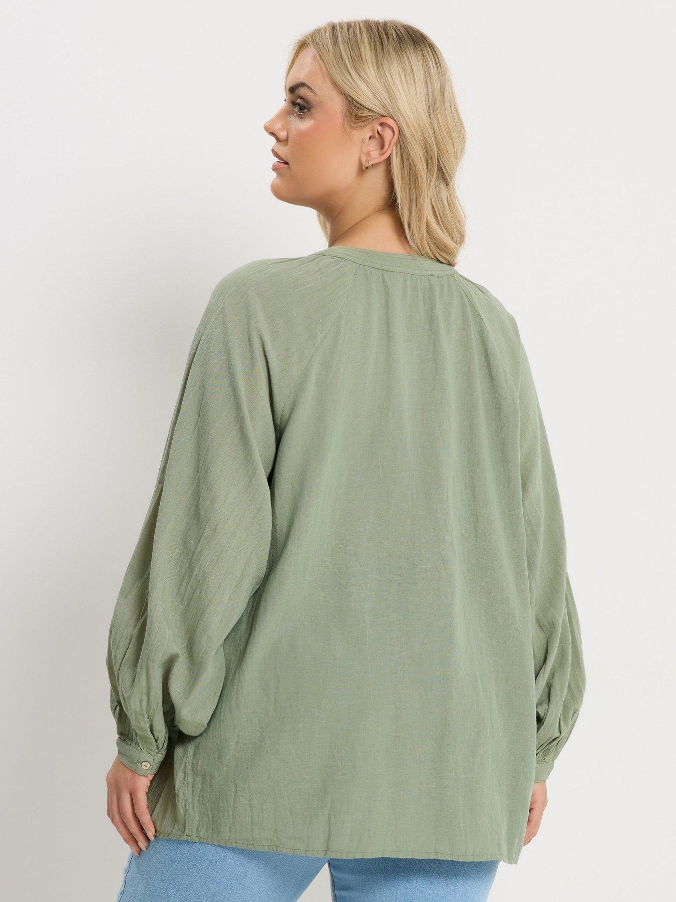 yours-curve-long-sleeve-gypsy-tie-neck-topstillFront