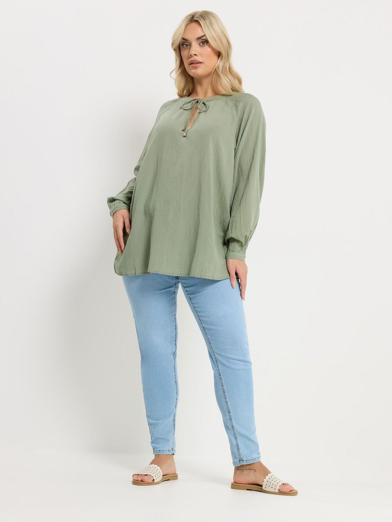 yours-curve-long-sleeve-gypsy-tie-neck-topback
