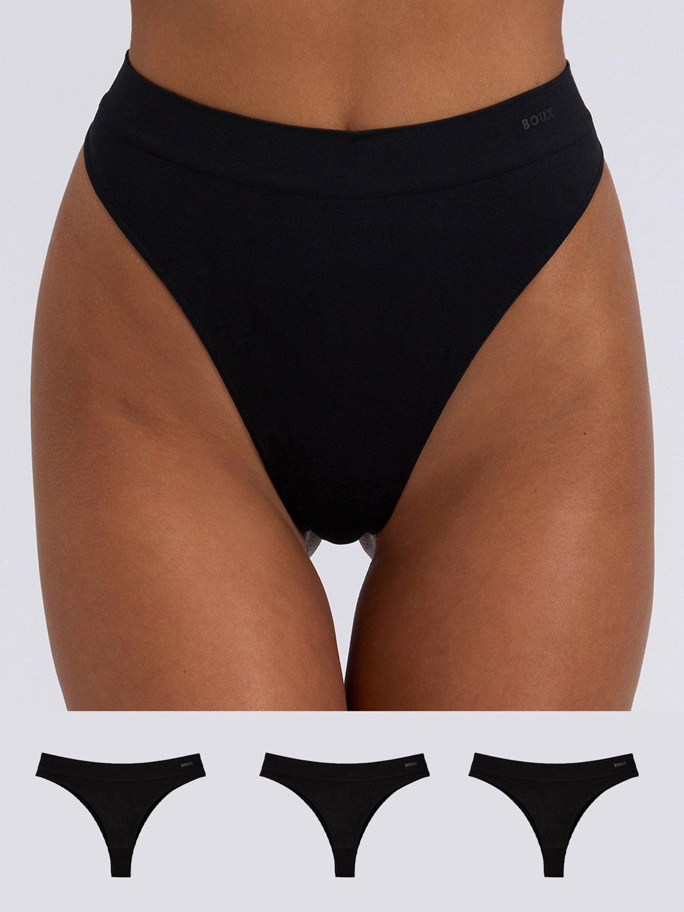 boux-avenue-seamfree-high-leg-thongs-3-pack-black