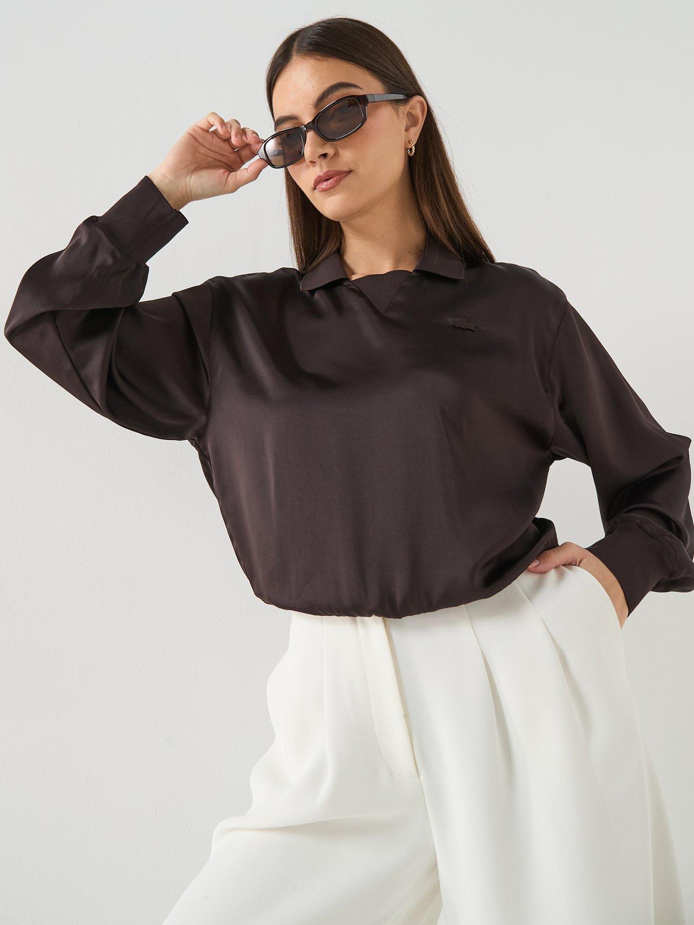 lacoste-long-sleeve-knitted-polo-top-browndetail