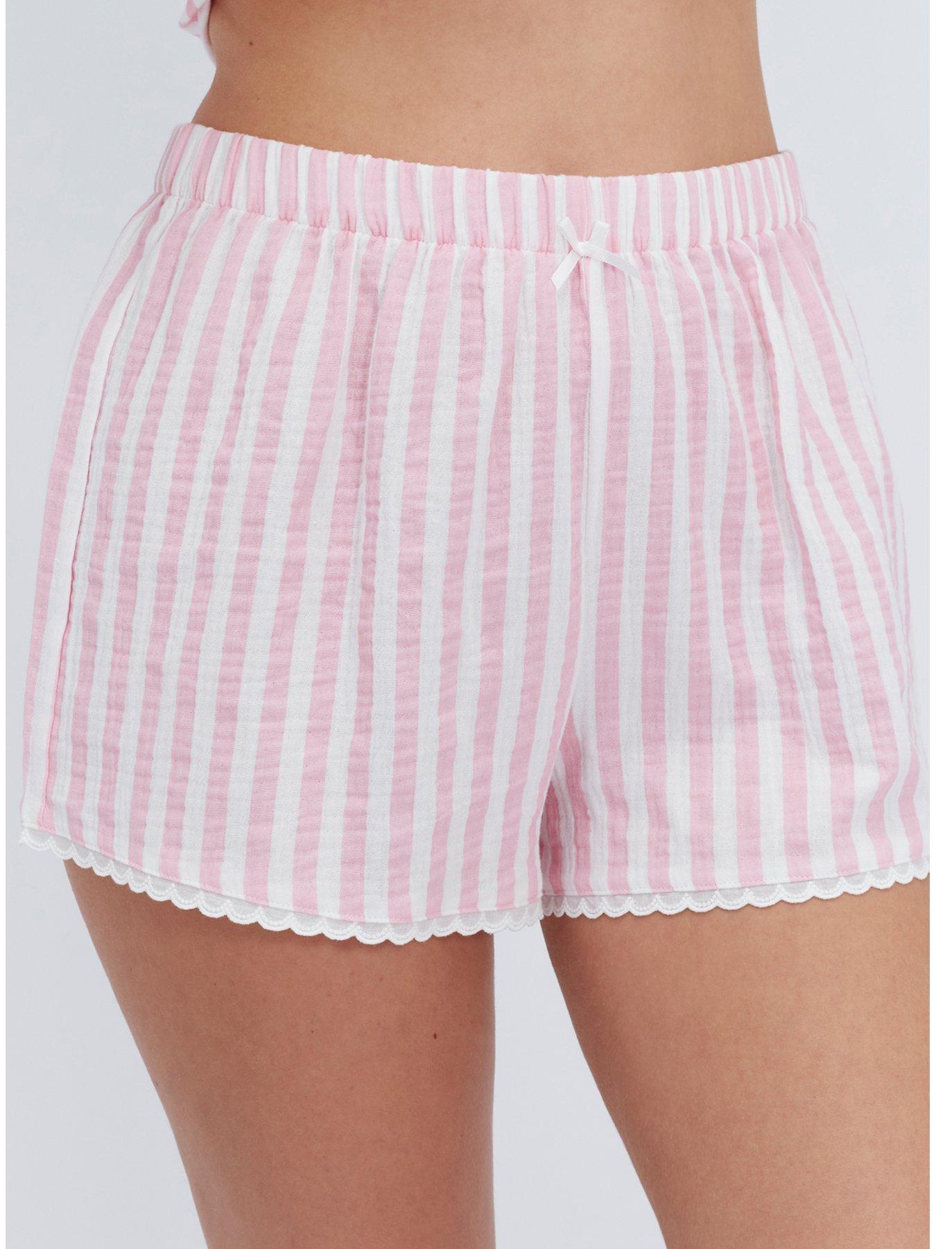 boux-avenue-stripe-cotton-short-pyjama-set-pinkdetail