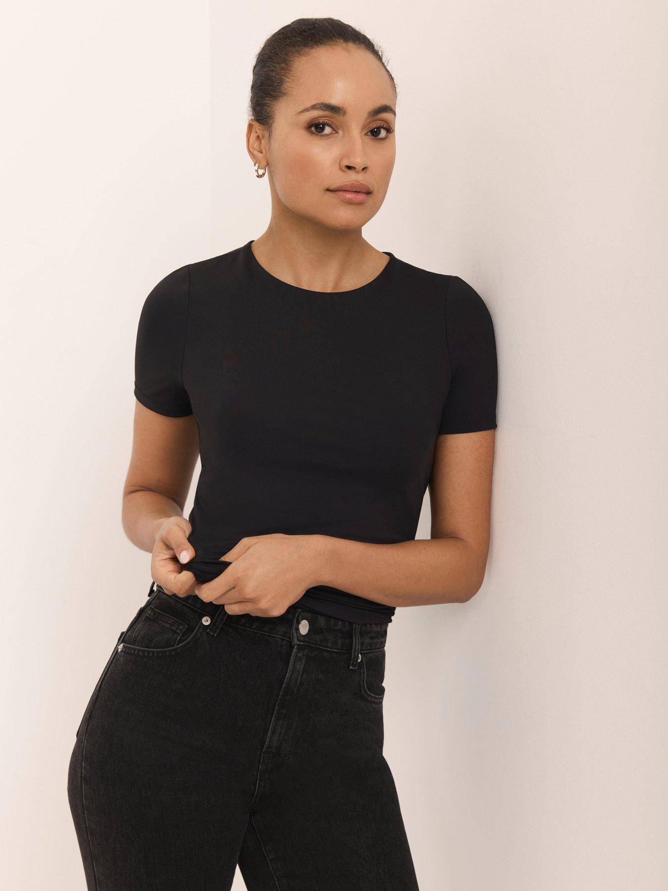 mint-velvet-layering-short-sleeve-top-blackfront