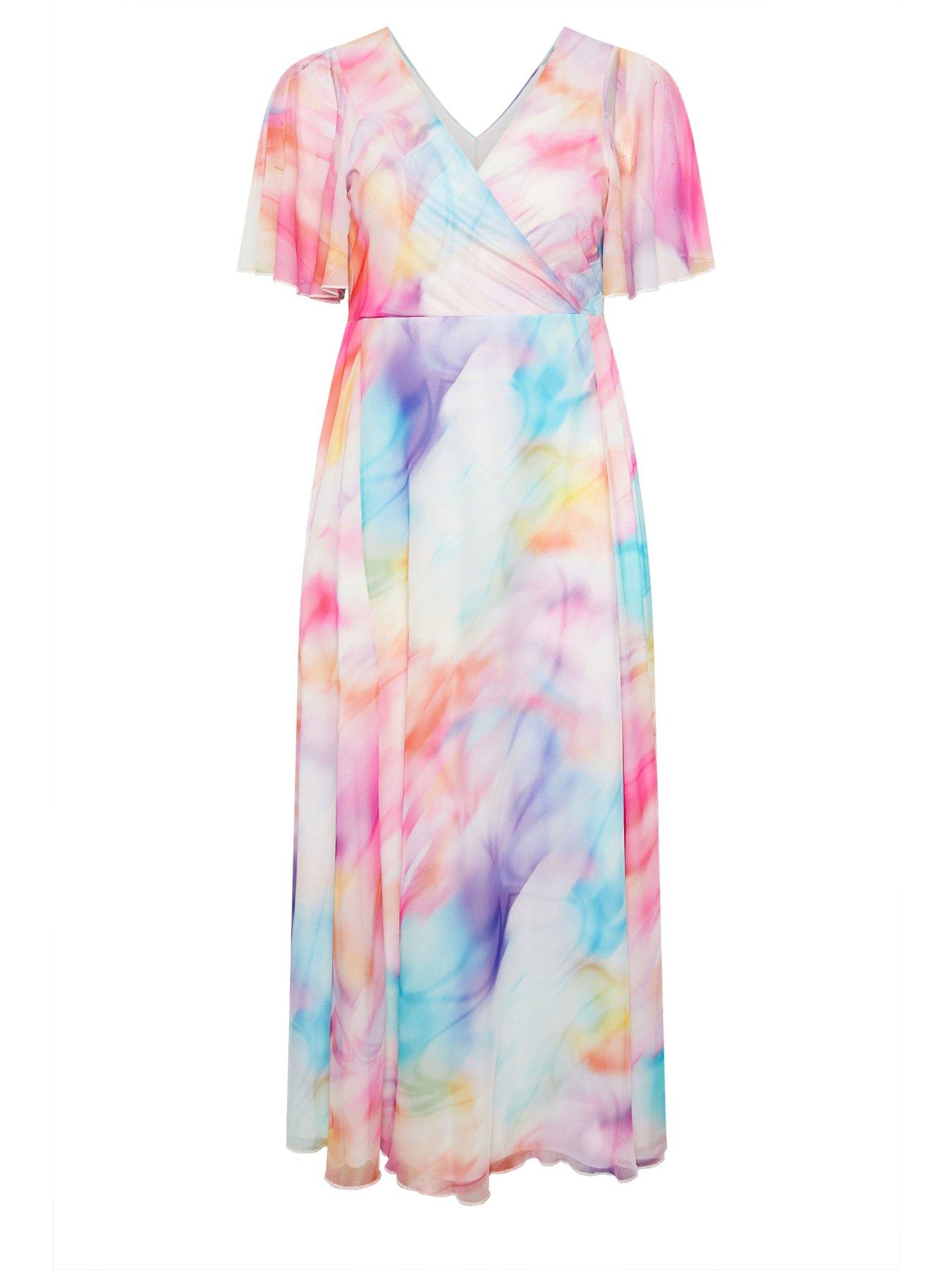 yours-curve-blur-mesh-wrap-maxi-dressdetail
