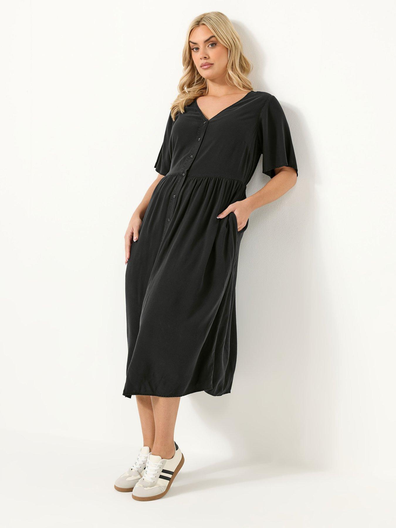 Image 3 of 5 of Yours Curve Chambray Tea Dress