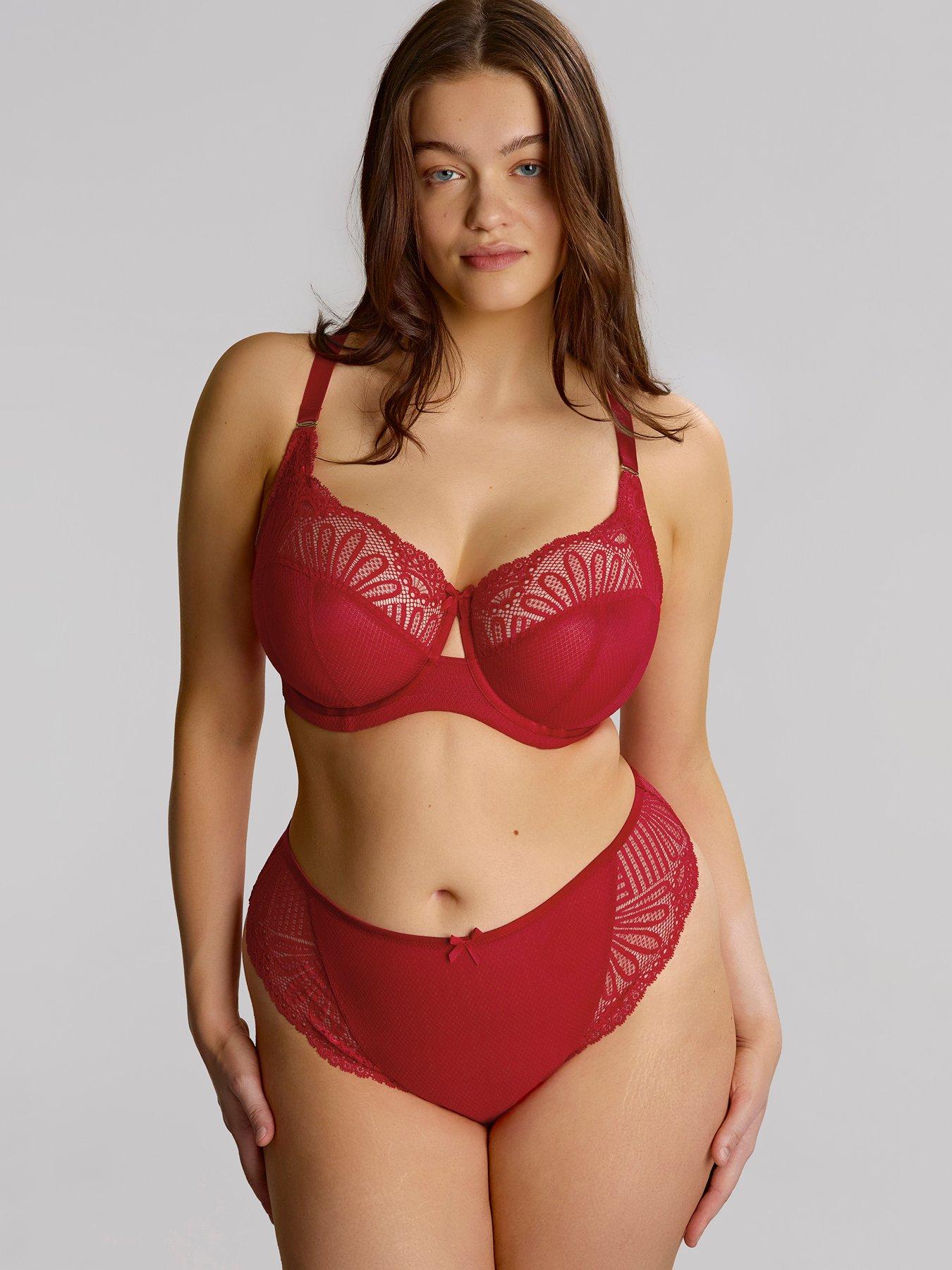 Sculptresse Sculptresse Entice Red Brazilian Brief - Entice Red