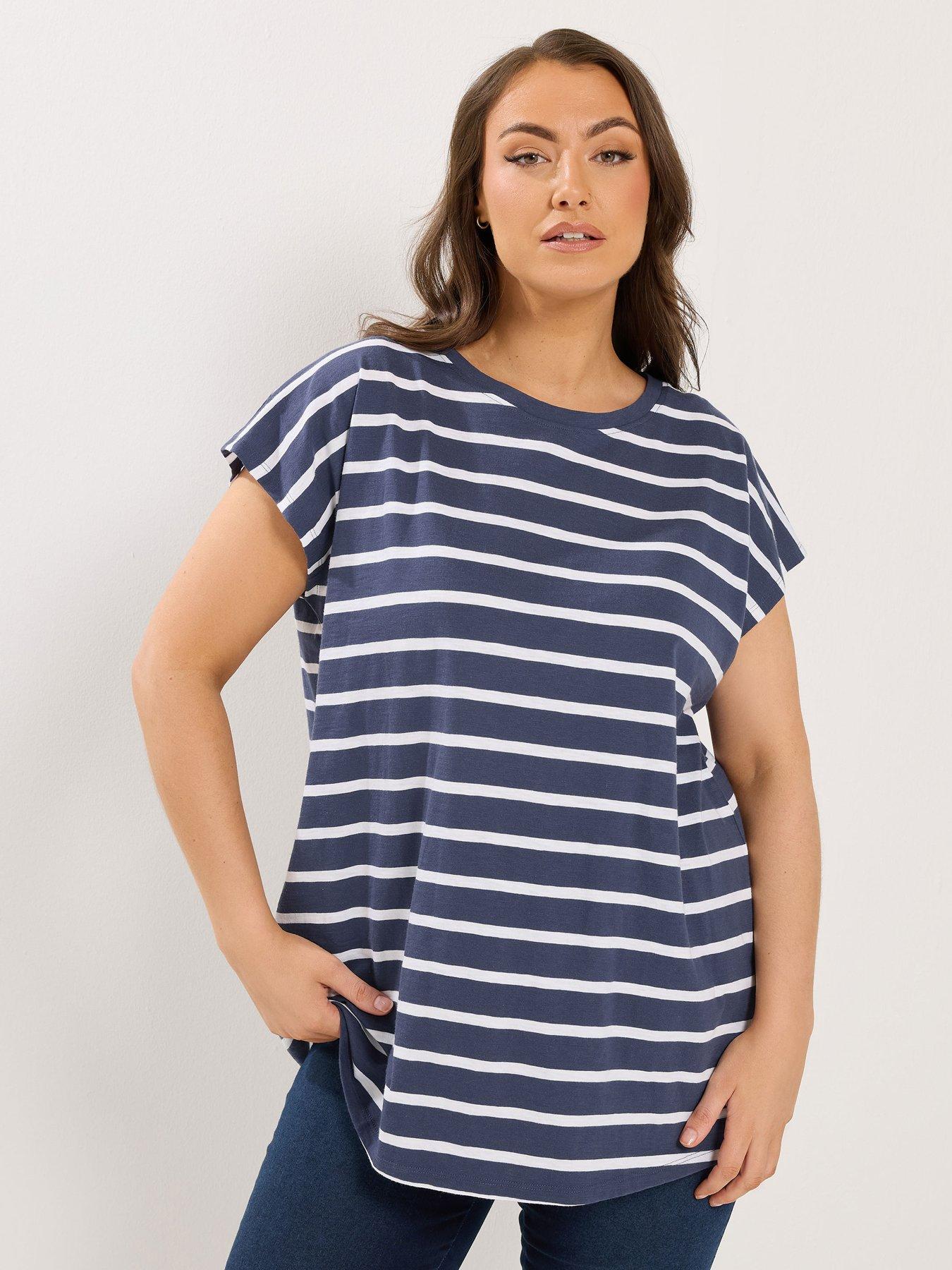 Image 5 of 6 of Yours Curve 3 Pack Grown On Slub T-shirt