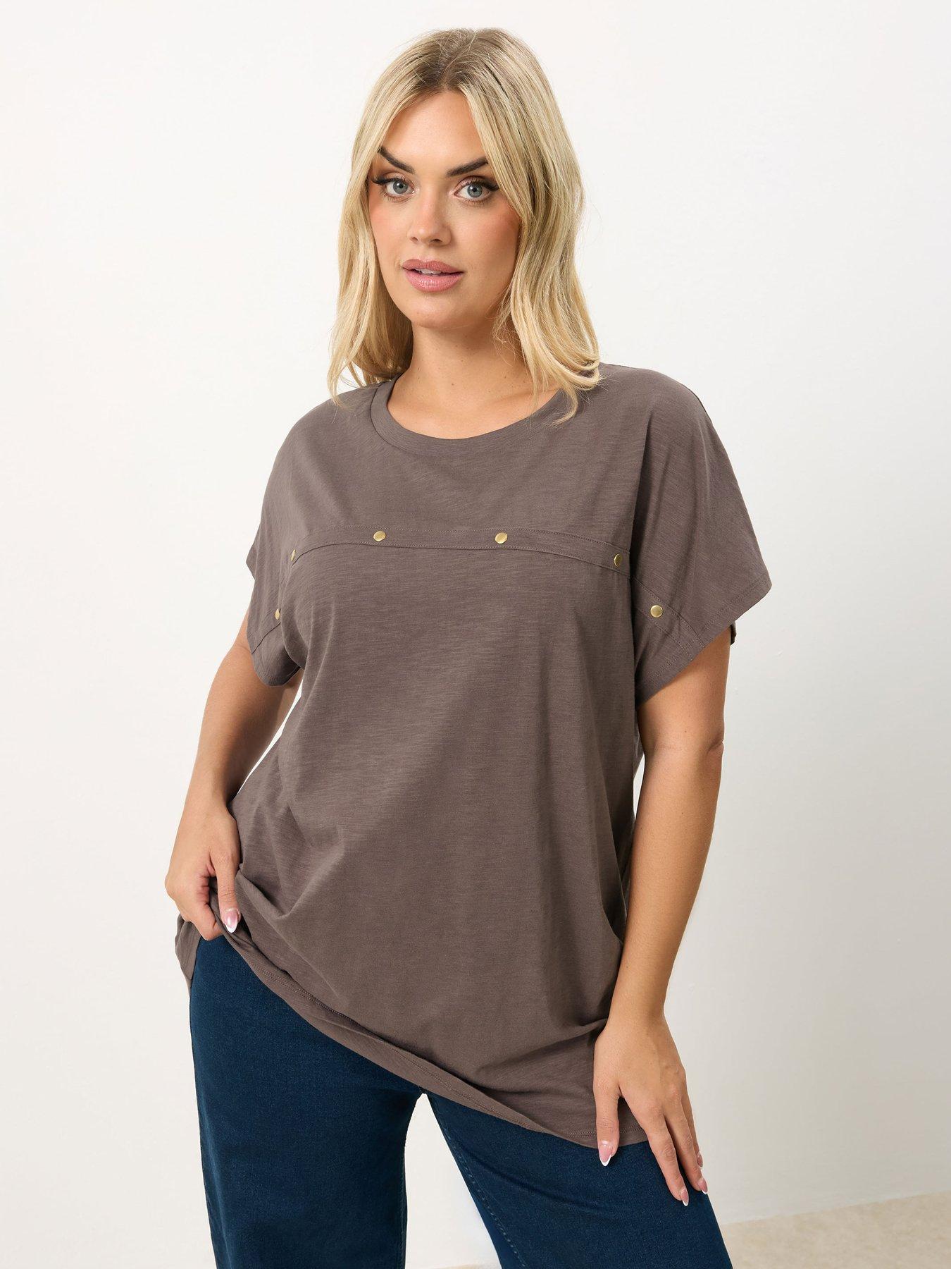 yours-curve-cotton-slub-stud-top