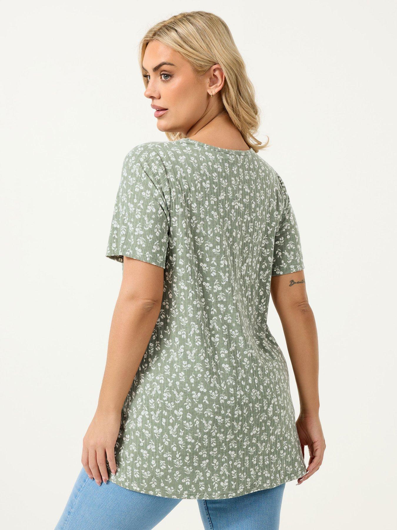 yours-curve-rib-swing-button-front-t-shirtstillFront