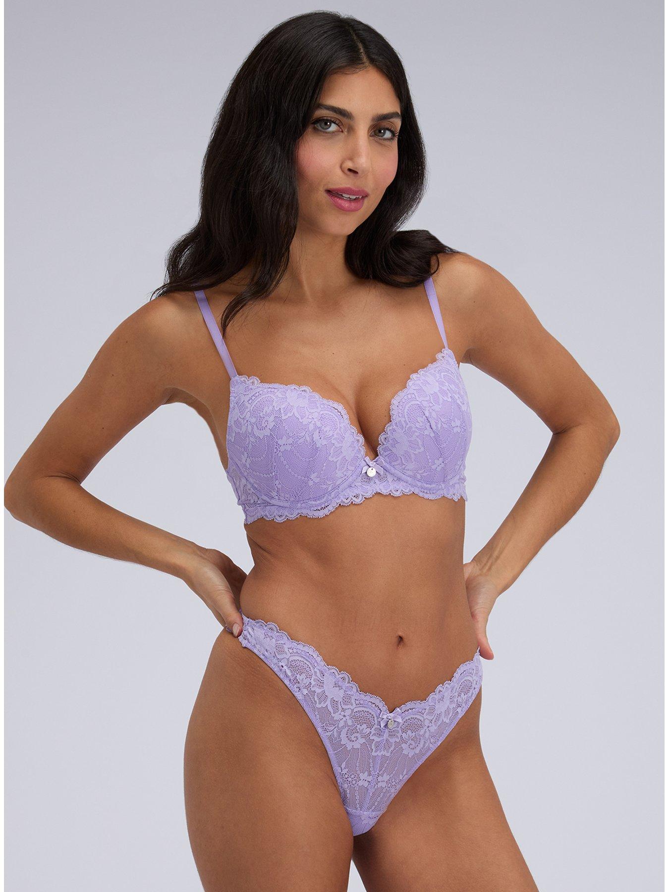 Image 3 of 5 of Boux Avenue Boux Avenue Aliyah Plunge Bra - Lavender