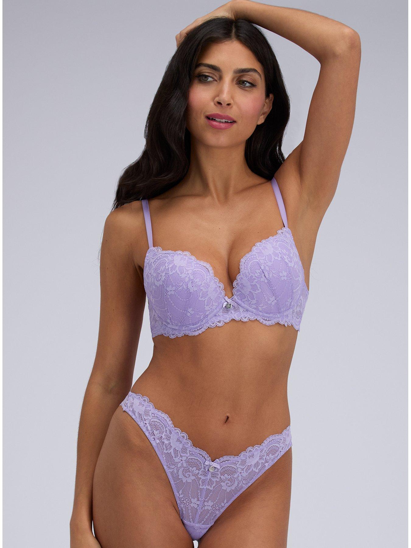 Image 4 of 5 of Boux Avenue Boux Avenue Aliyah Plunge Bra - Lavender
