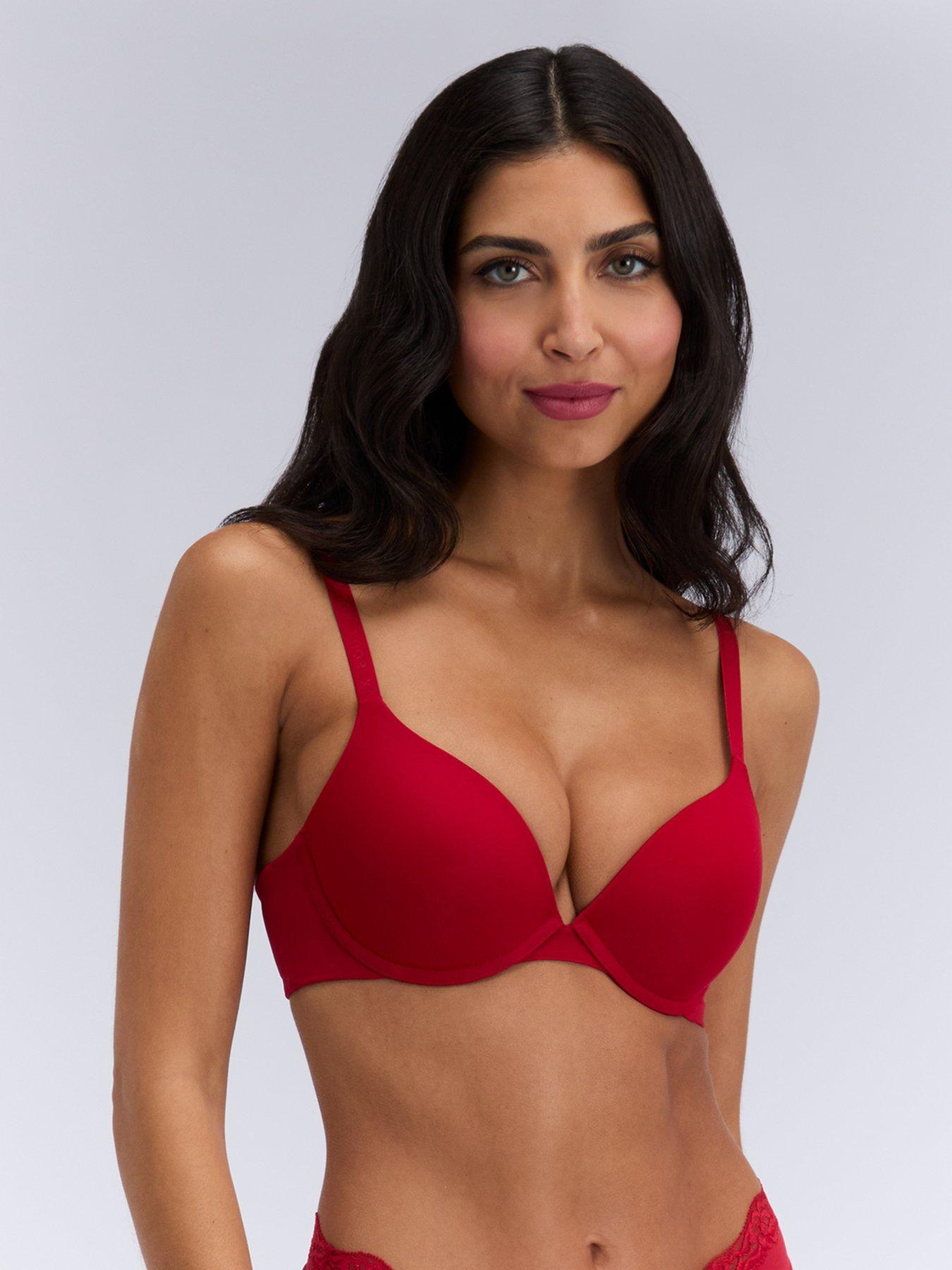 Boux Avenue Push Up T-Shirt Bra - Pillar Box Red