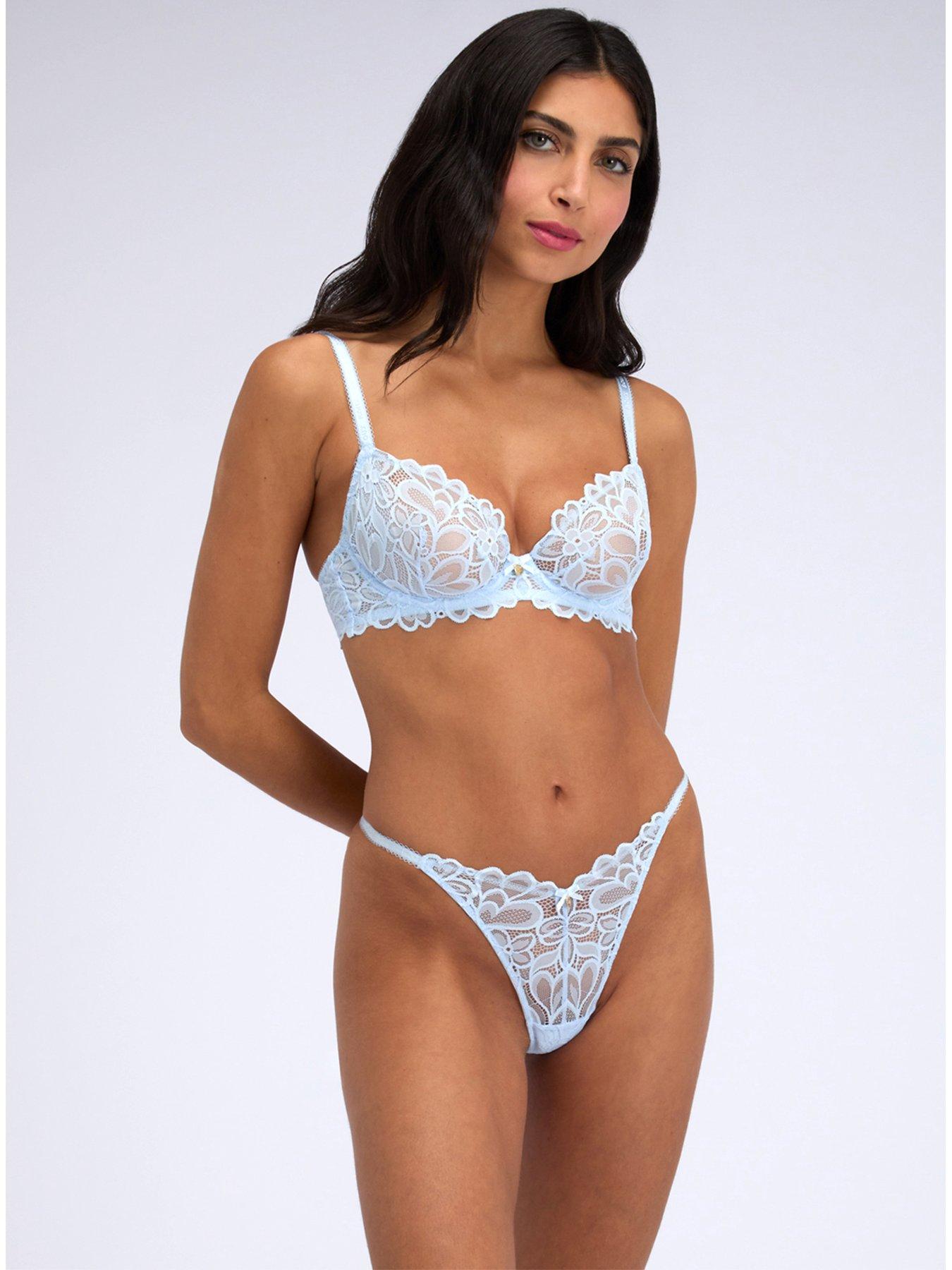 Image 4 of 4 of Boux Avenue Boux Avenue Heidi Thong - Powder Blue