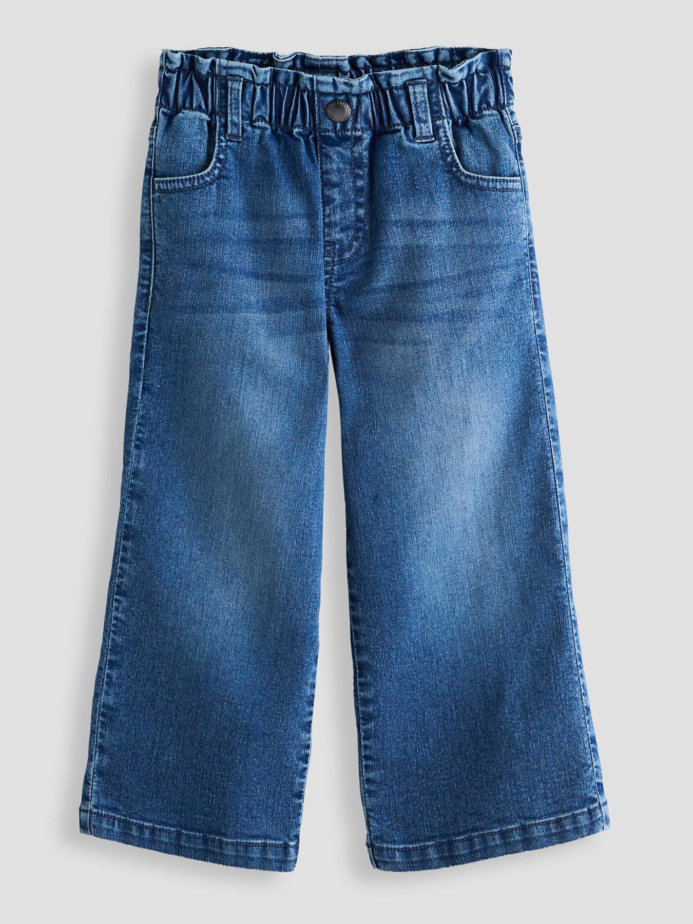 The Very Collection Girls Wide Leg Jeans - Mid Wash