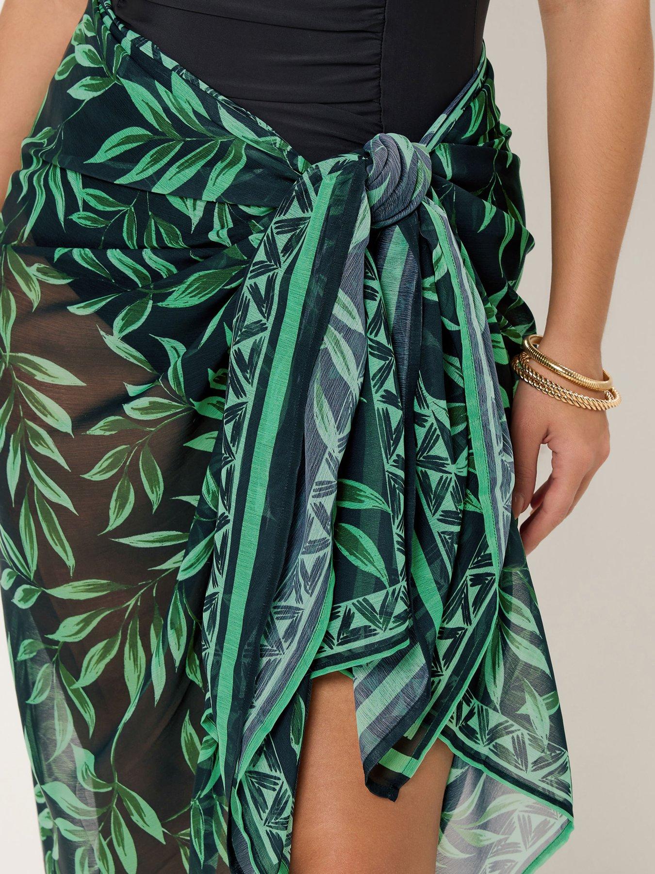 Image 4 of 5 of Yours Curve Midi Wrap Beach Sarong