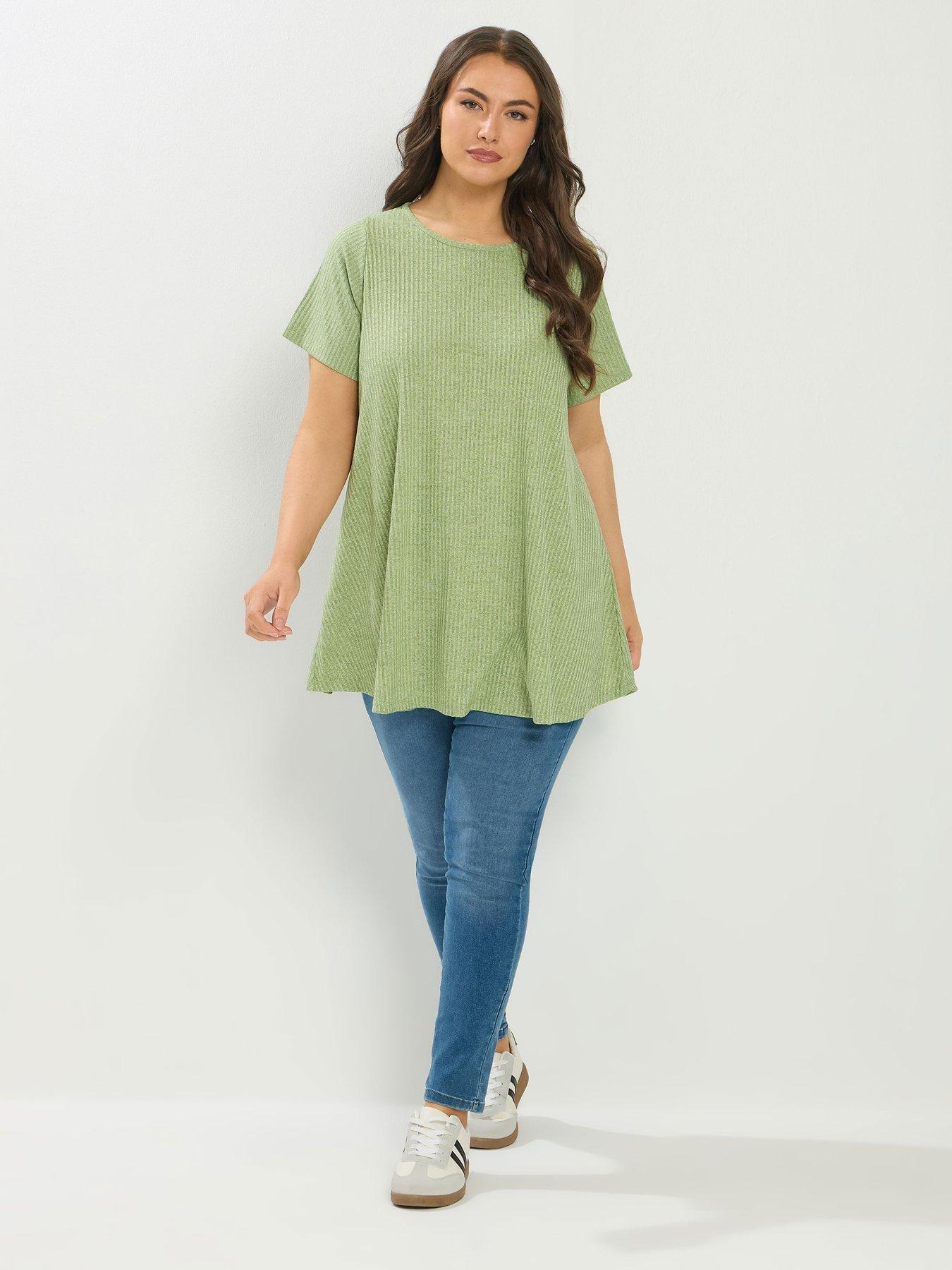 Image 3 of 5 of Yours Curve Soft Touch Rib Swing Top