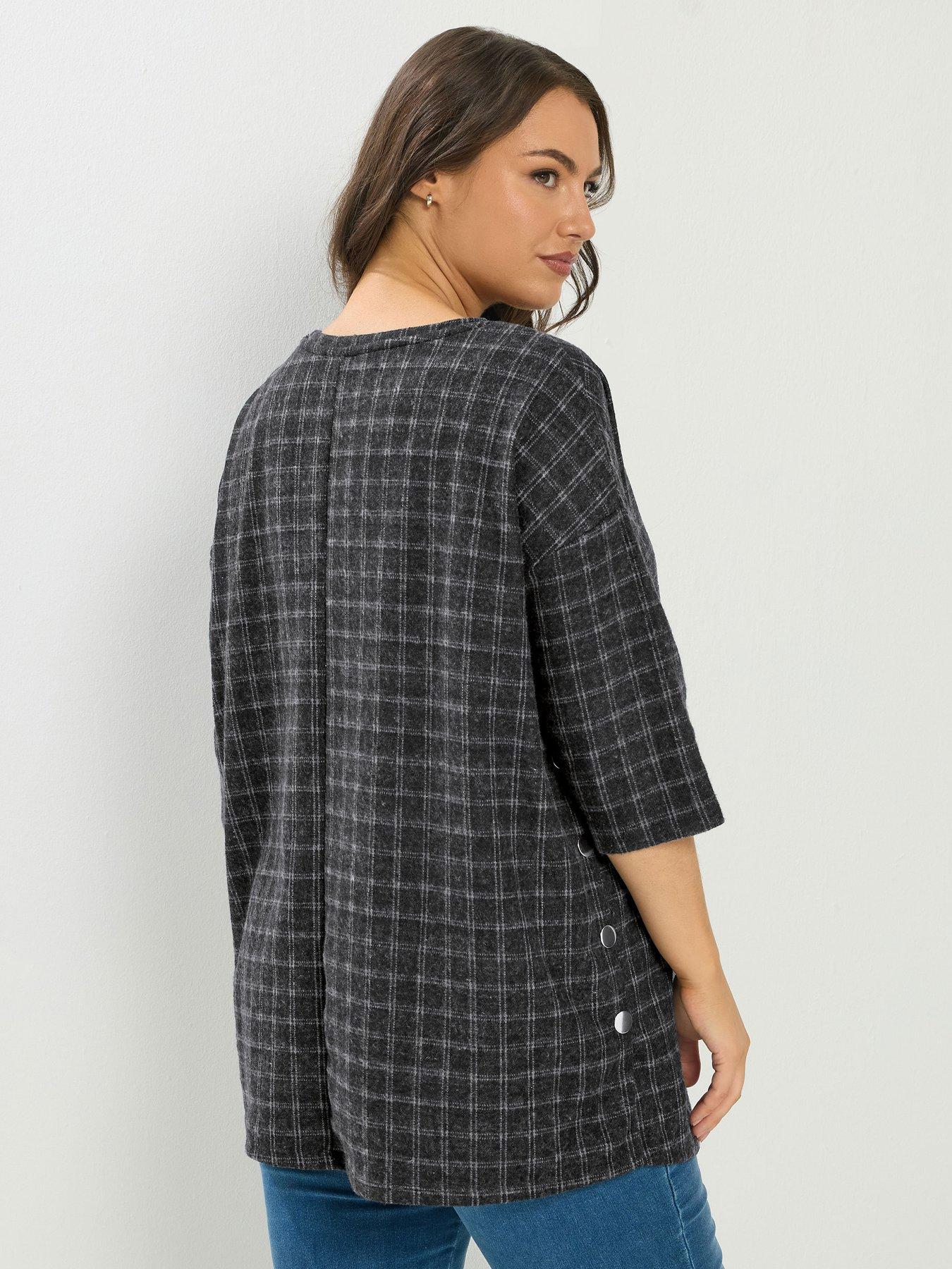 Image 2 of 5 of Yours Curve Side Button Check Top