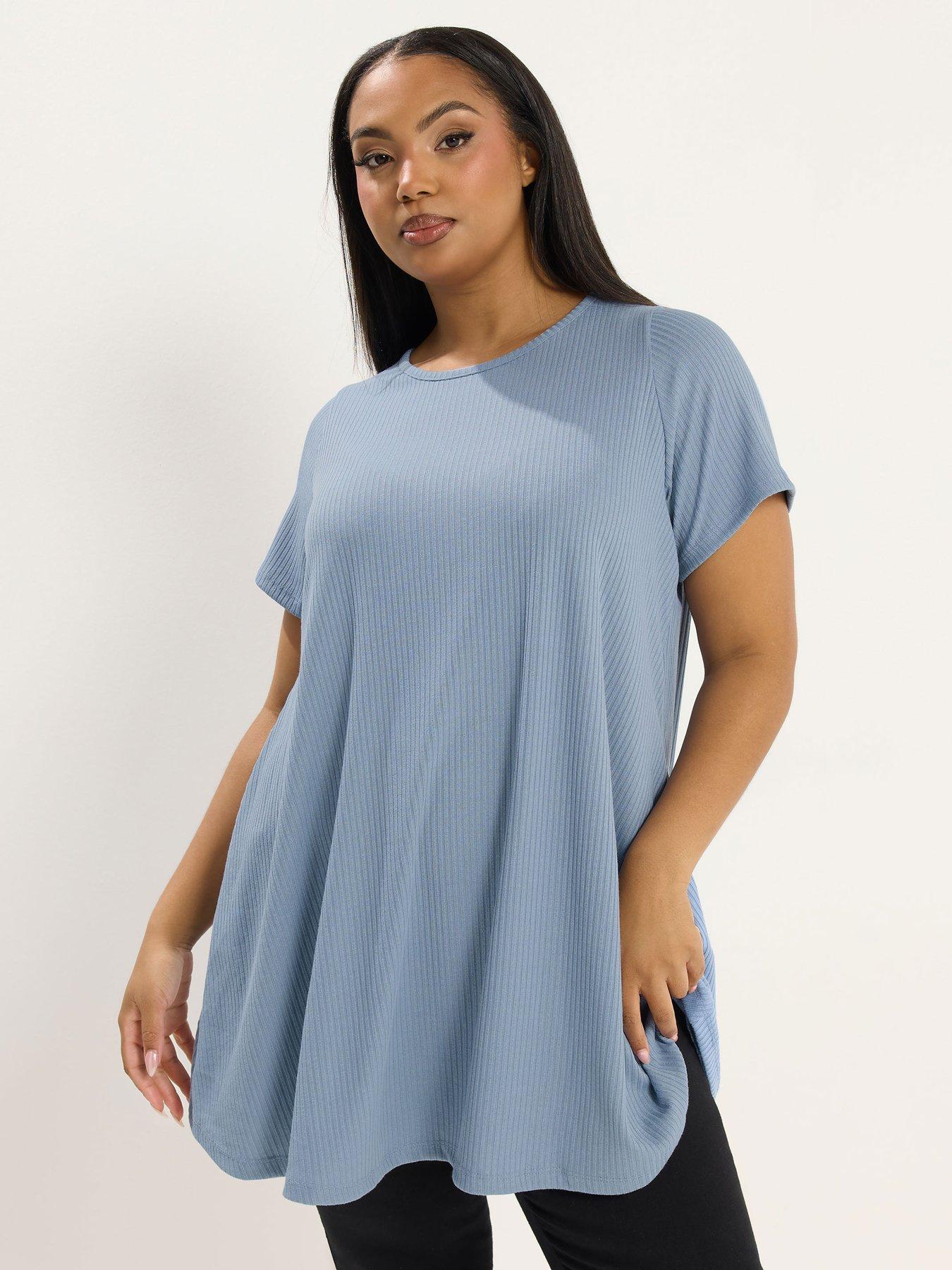 Image 1 of 5 of Yours Curve Soft Touch Rib Swing Top