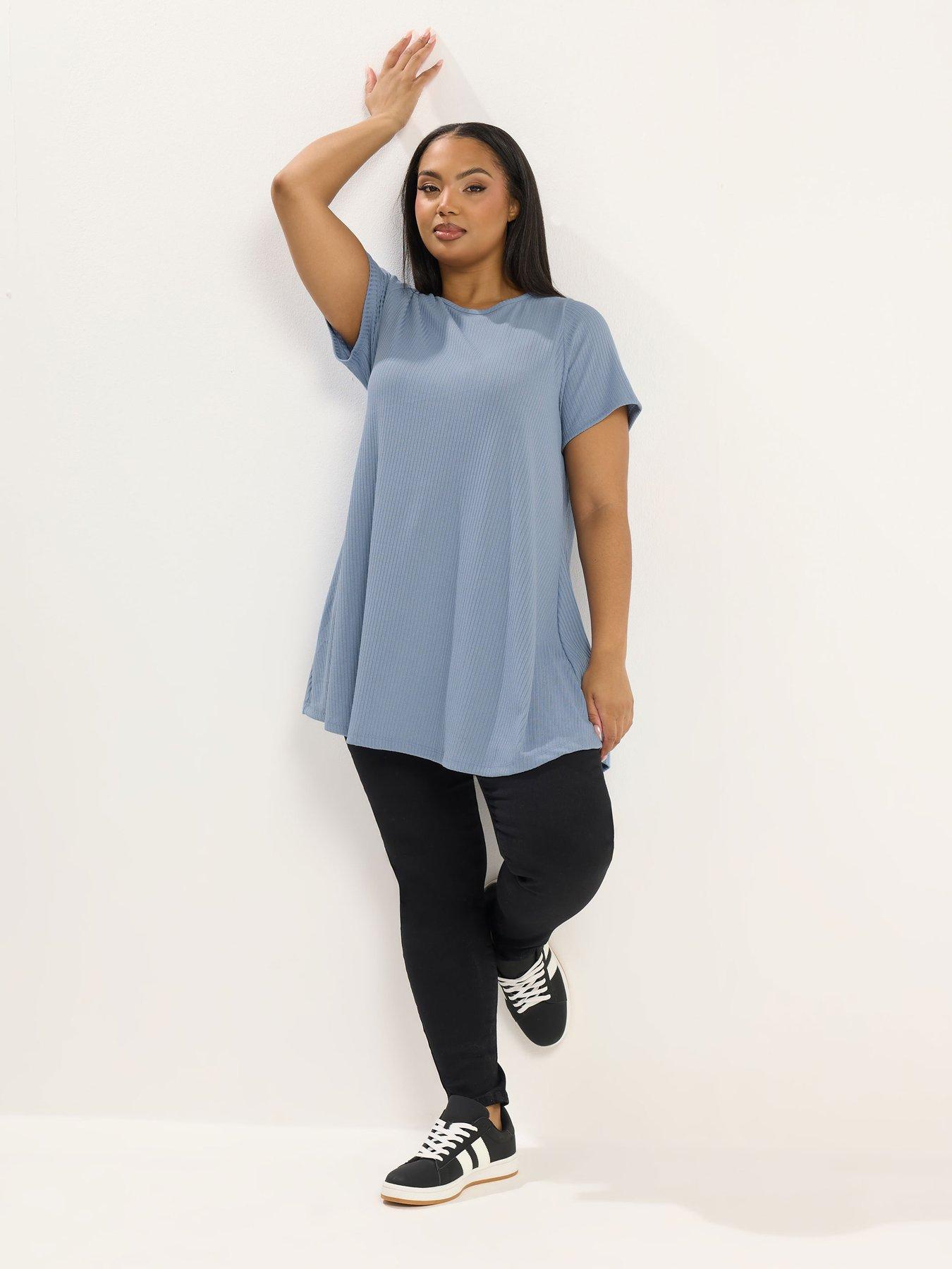 Image 3 of 5 of Yours Curve Soft Touch Rib Swing Top