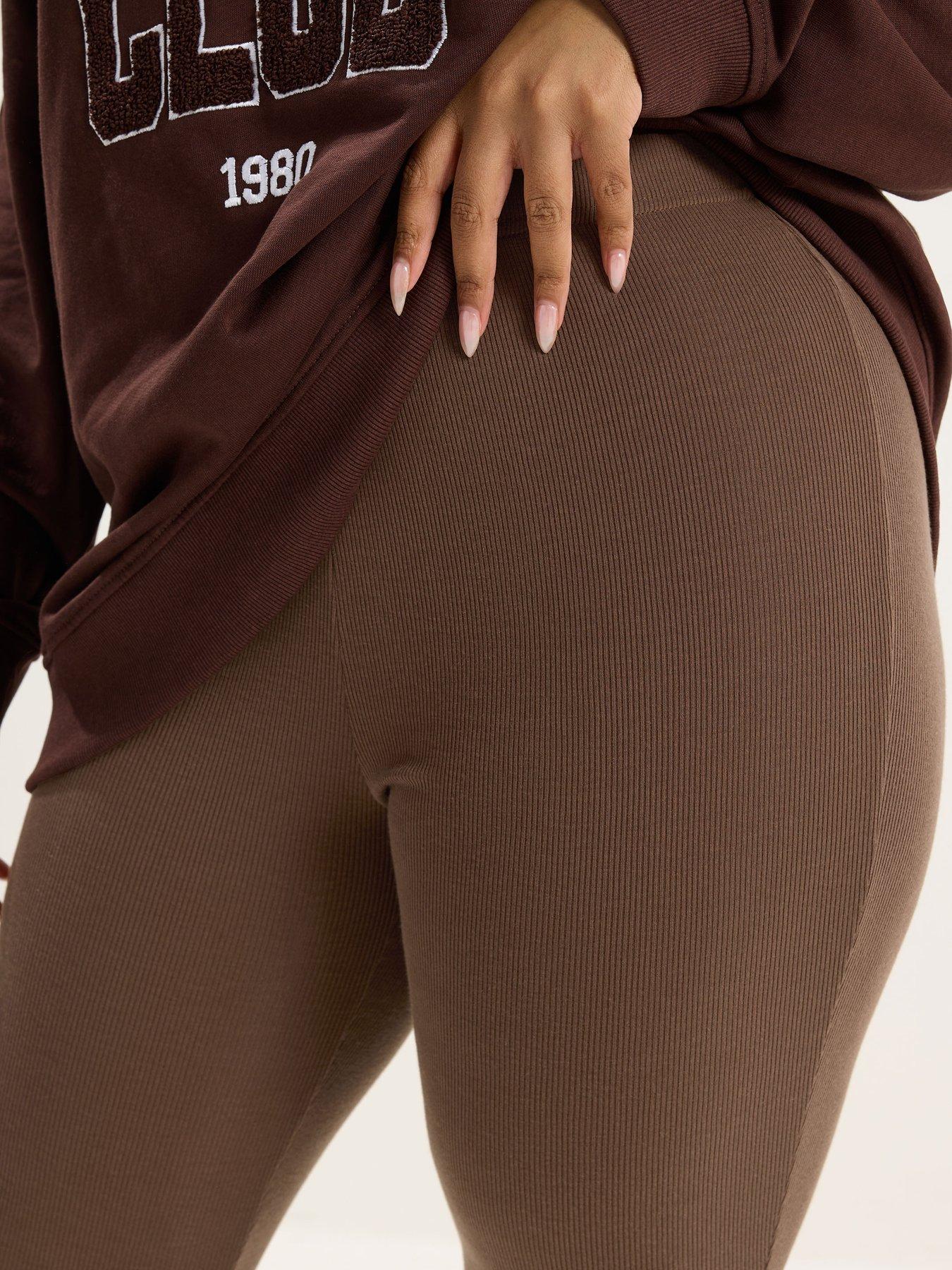 Image 4 of 5 of Yours Curve Mini Ribbed Legging