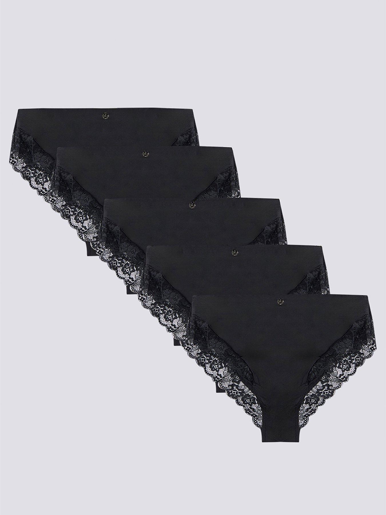boux-avenue-microfibre-amp-lace-high-waisted-briefs-5-pack-black