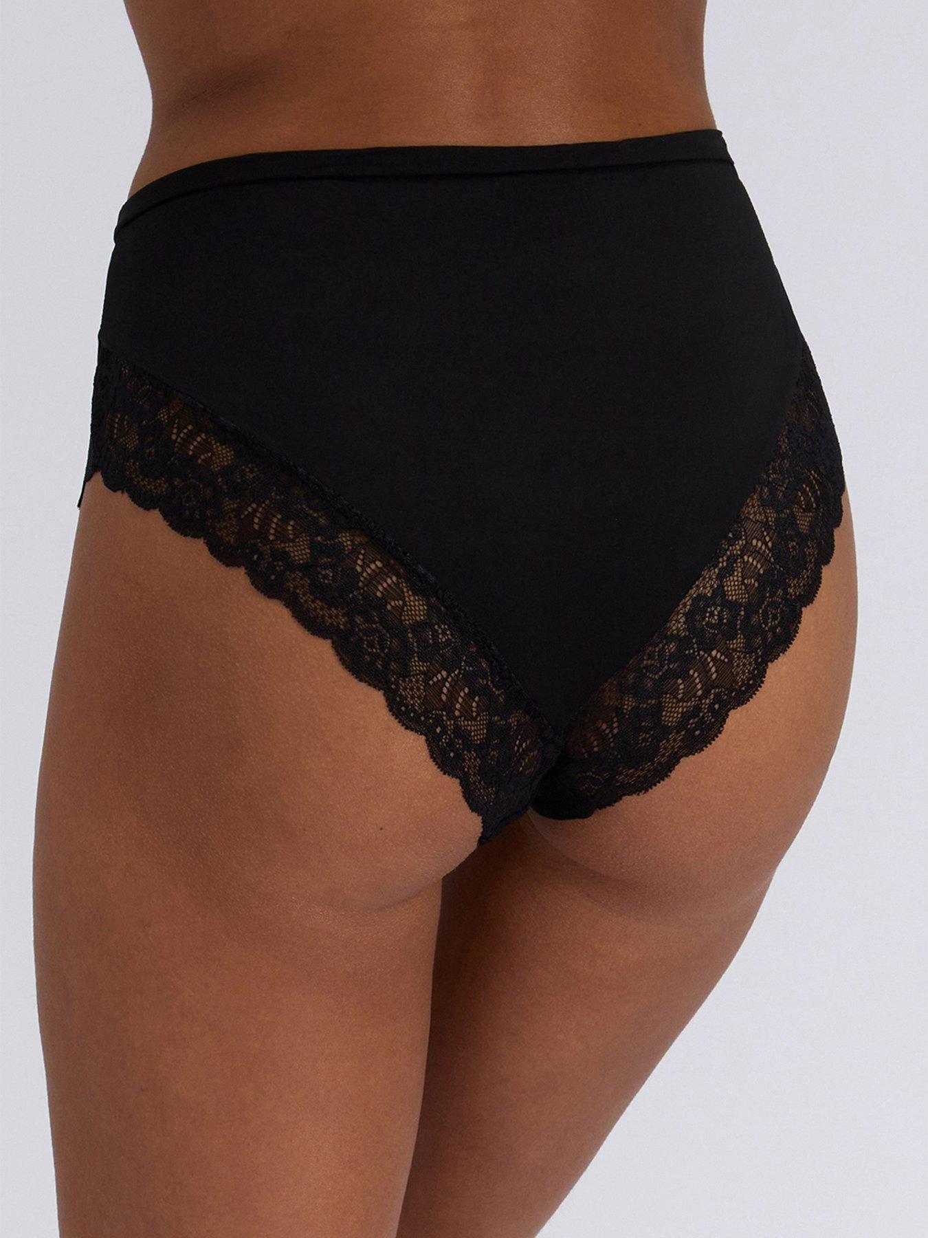 boux-avenue-microfibre-amp-lace-high-waisted-briefs-5-pack-blackstillFront