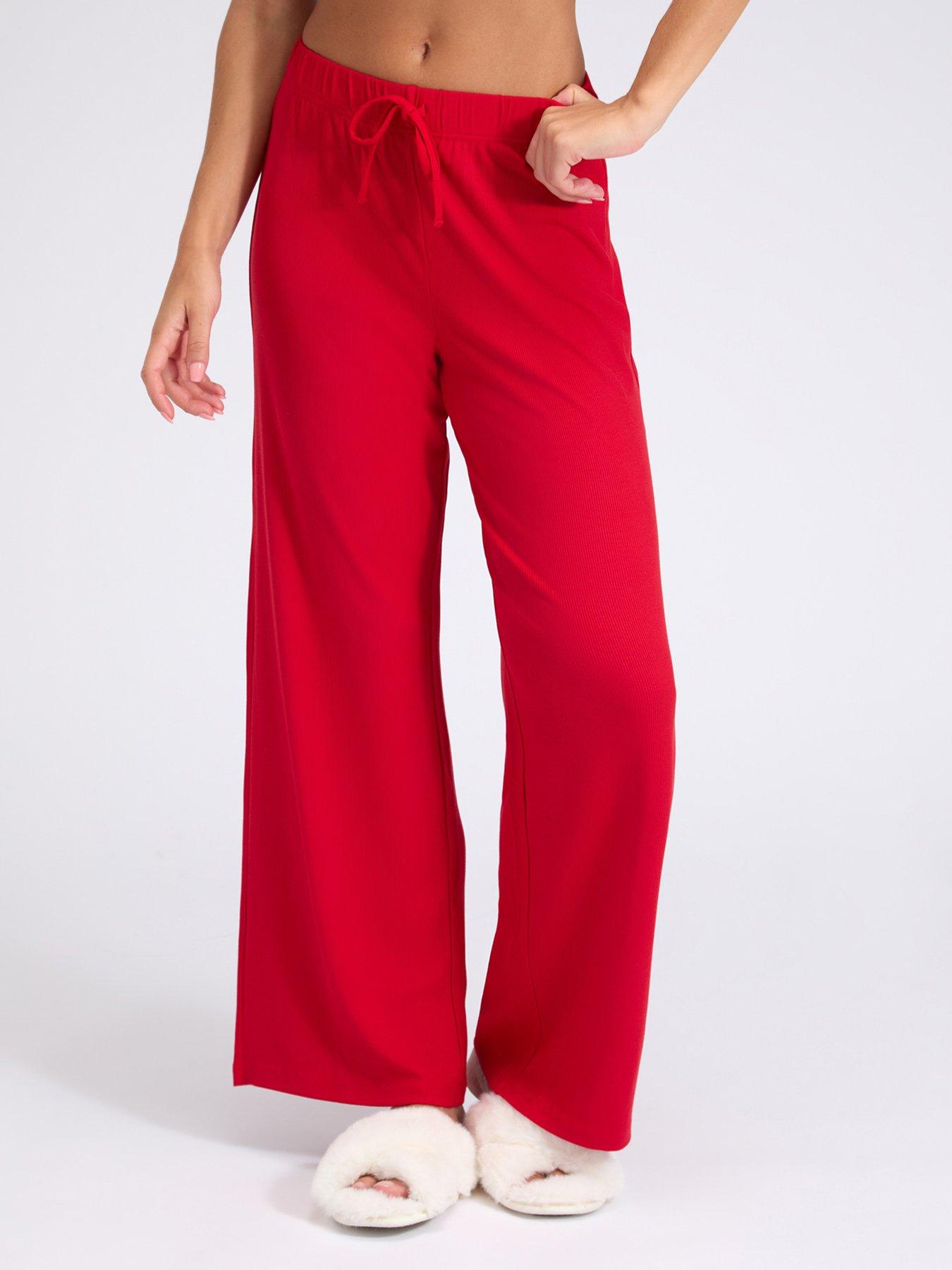 Image 1 of 5 of Boux Avenue Rib Modal Pant - Red
