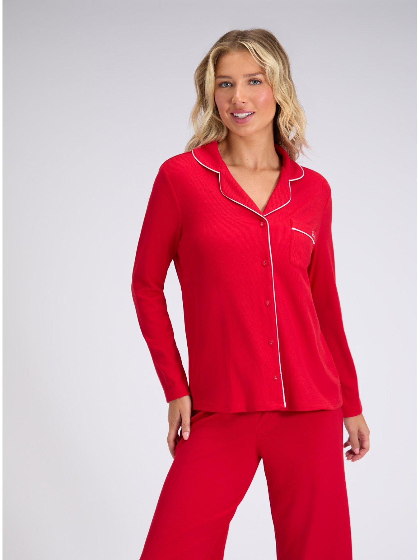 Image 4 of 5 of Boux Avenue Rib Modal Pant - Red