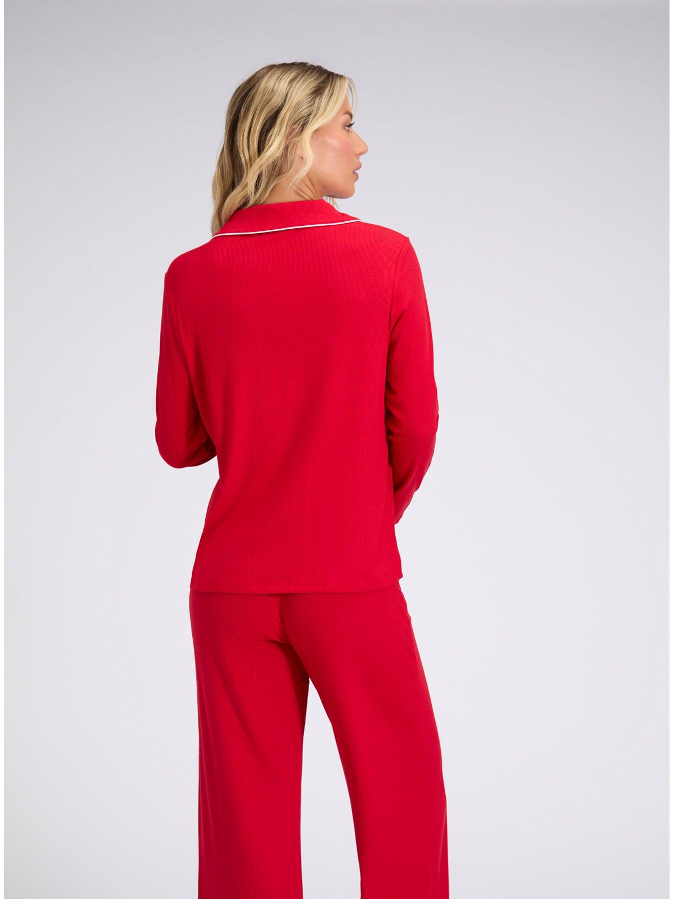 Image 5 of 5 of Boux Avenue Rib Modal Pant - Red