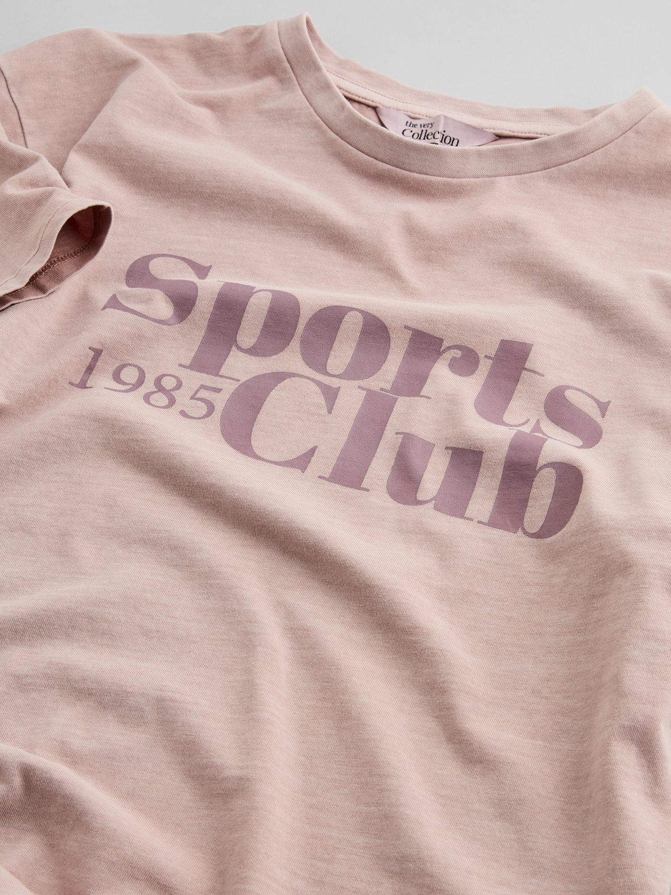 Image 3 of 5 of The Very Collection Girls Oversized Slogan T-Shirt Leopard Leggings Set - Multi