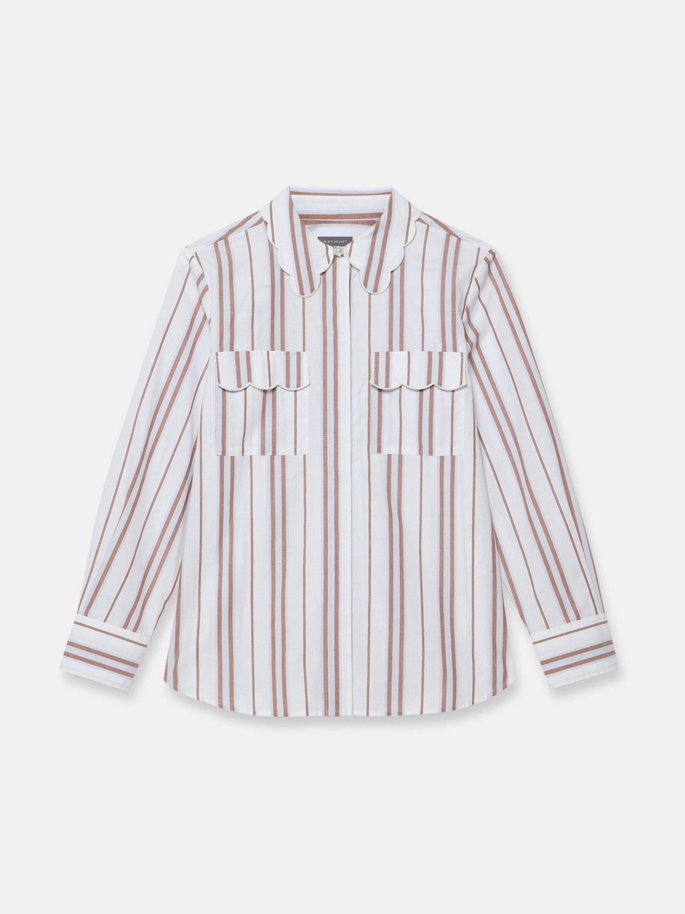 mint-velvet-stripe-scallop-trim-shirt-browndetail