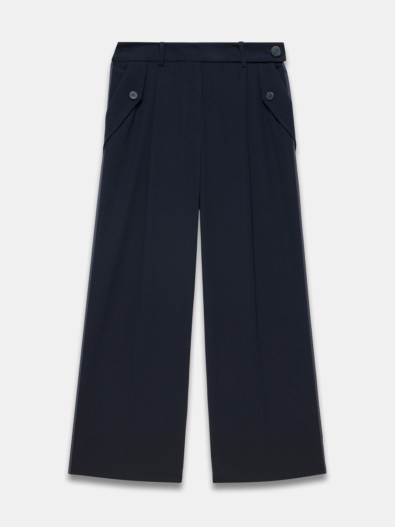 Image 5 of 6 of Mint Velvet Tailored Wide Trousers - Blue