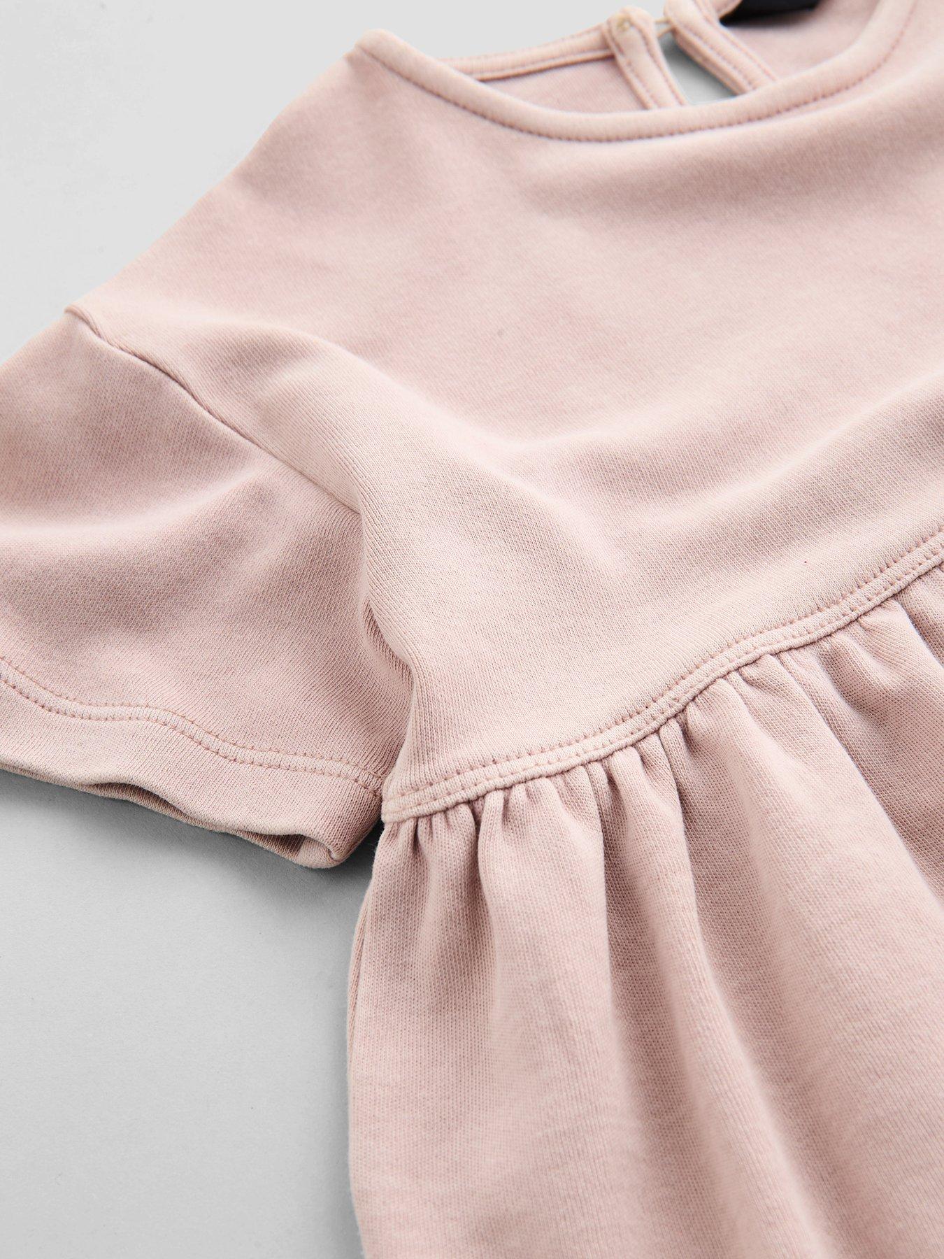 Image 5 of 6 of The Very Collection Girls Short Sleeve Peplum Washed Top And Legging Basic Set