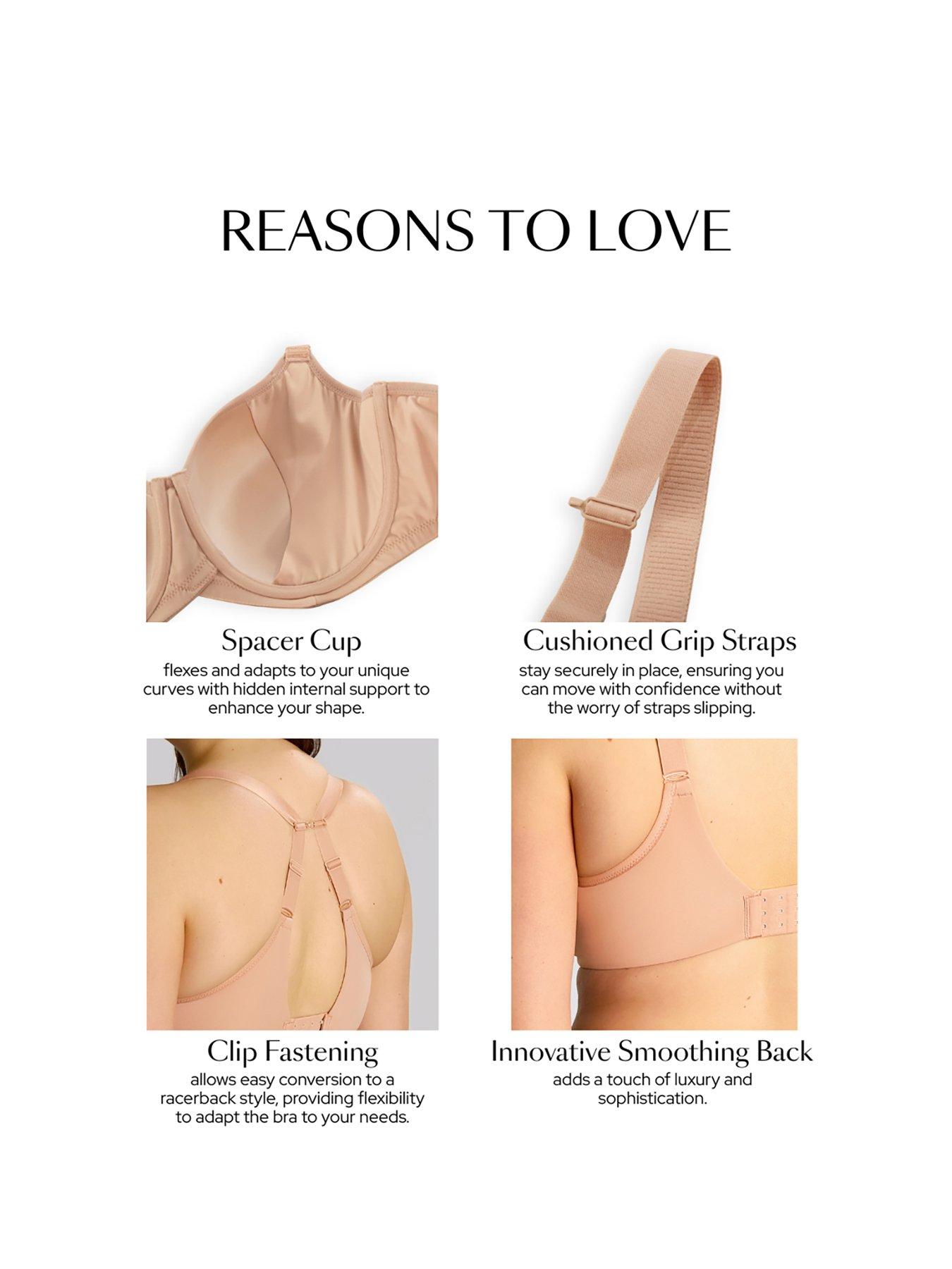 Image 4 of 6 of Sculptresse Form Honey Spacer Bra - Honey