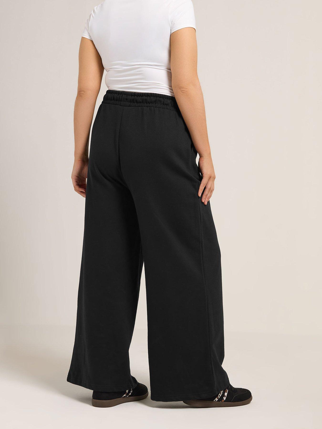 yours-curve-wide-leg-jogger-28-blackstillFront