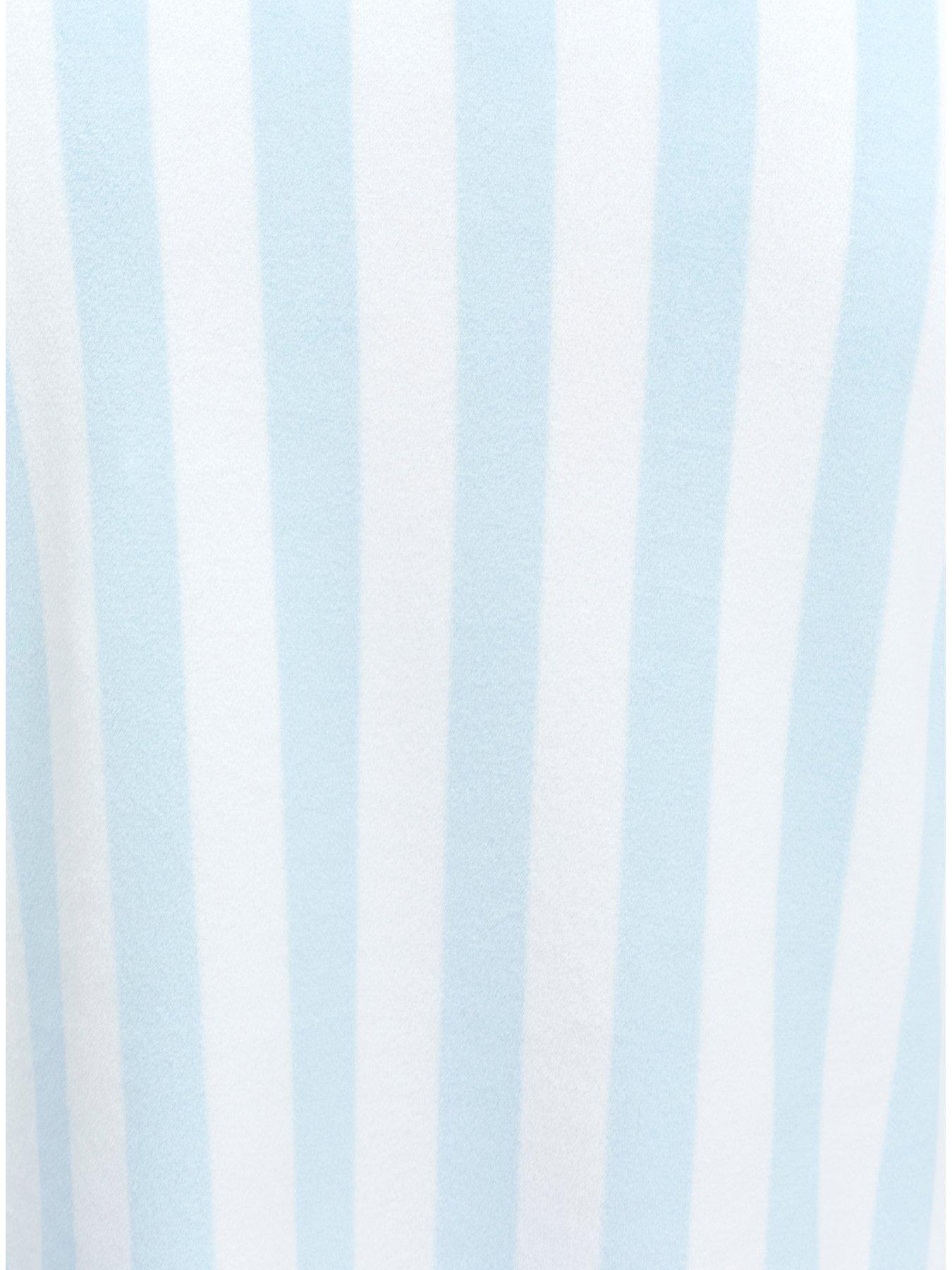 Image 7 of 7 of Boux Avenue Stripe Velour Pyjama Set - Blue